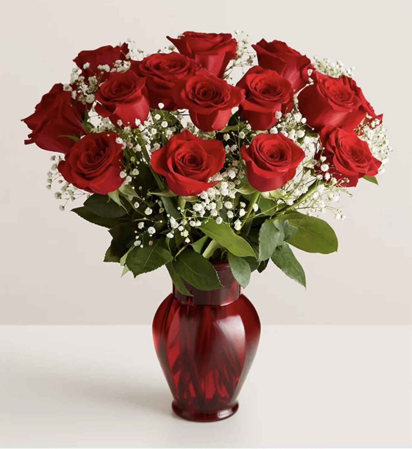 Dozen regular Stemmed Red Roses  - These dozen of red roses are the classic romantic gift! Perfect for Valentine's Day or any occasion.  