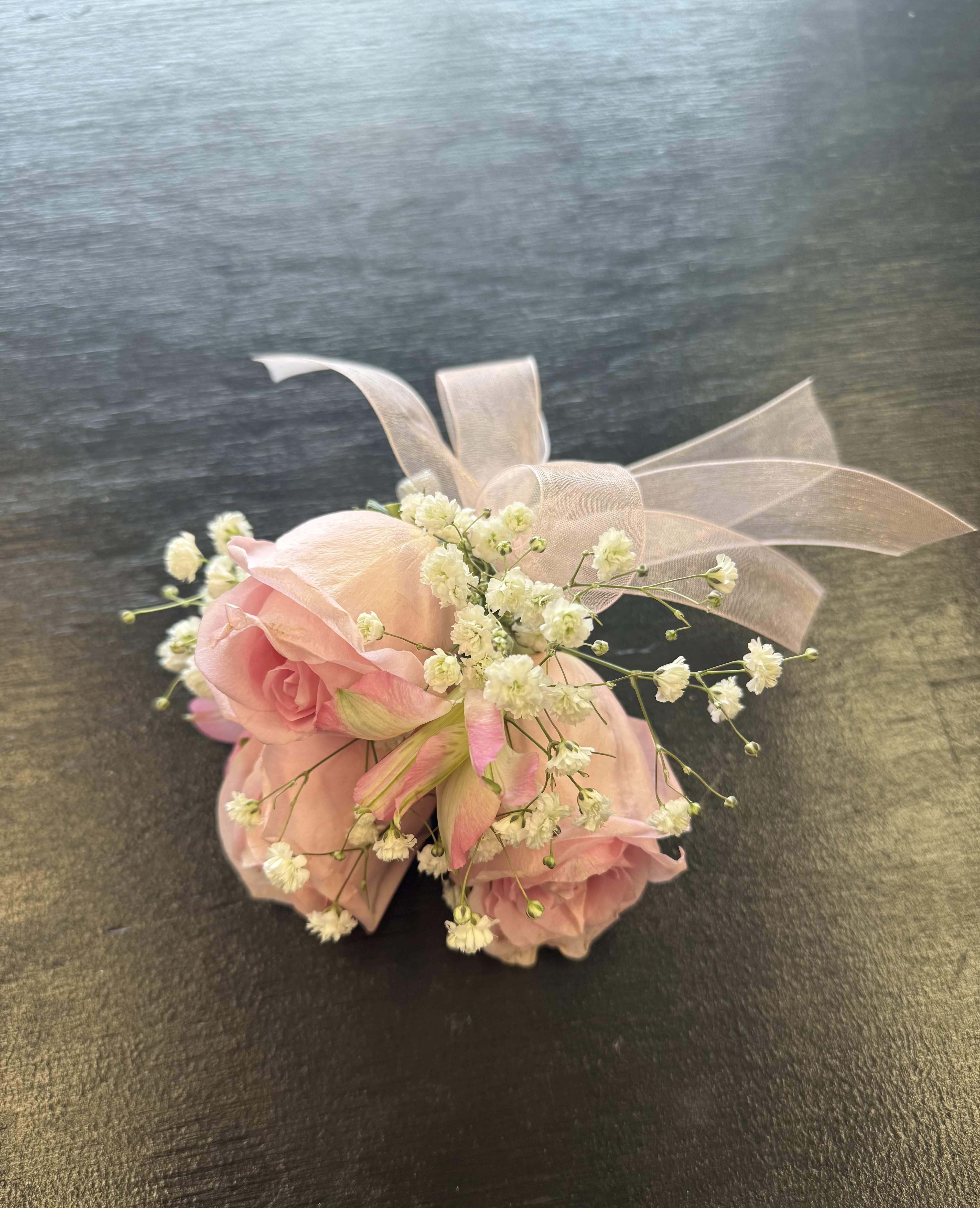 Pink Corsage Pink Corsage - Pink corsage with beautiful pink roses and a pretty ribbon