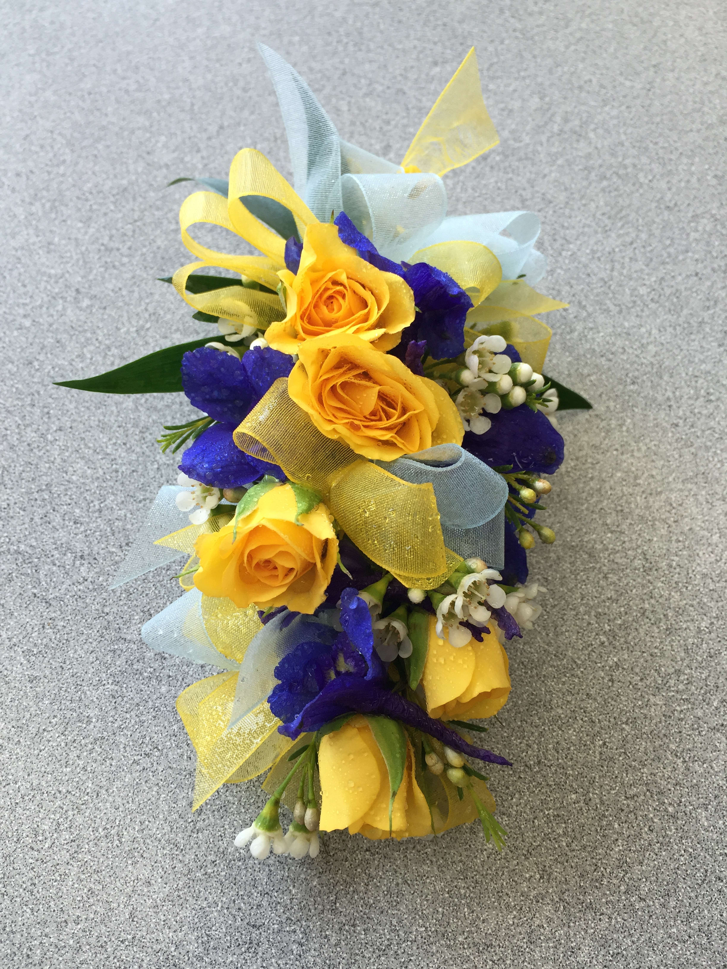 Wrist Corsage **Can be made in all colors - Hand created Wrist Corsage.  We can also design this to be used as a Pin On Corsage.  Great for Proms, Dances, Weddings and to make anyone feel special