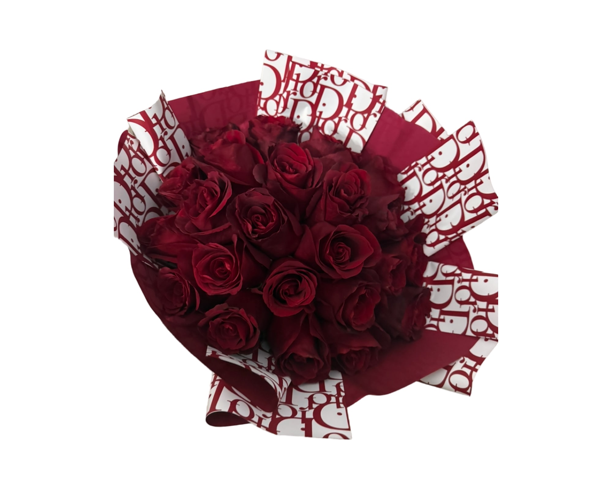 24 Rose bouquet  - Red roses, with your preferred color paper wrap.