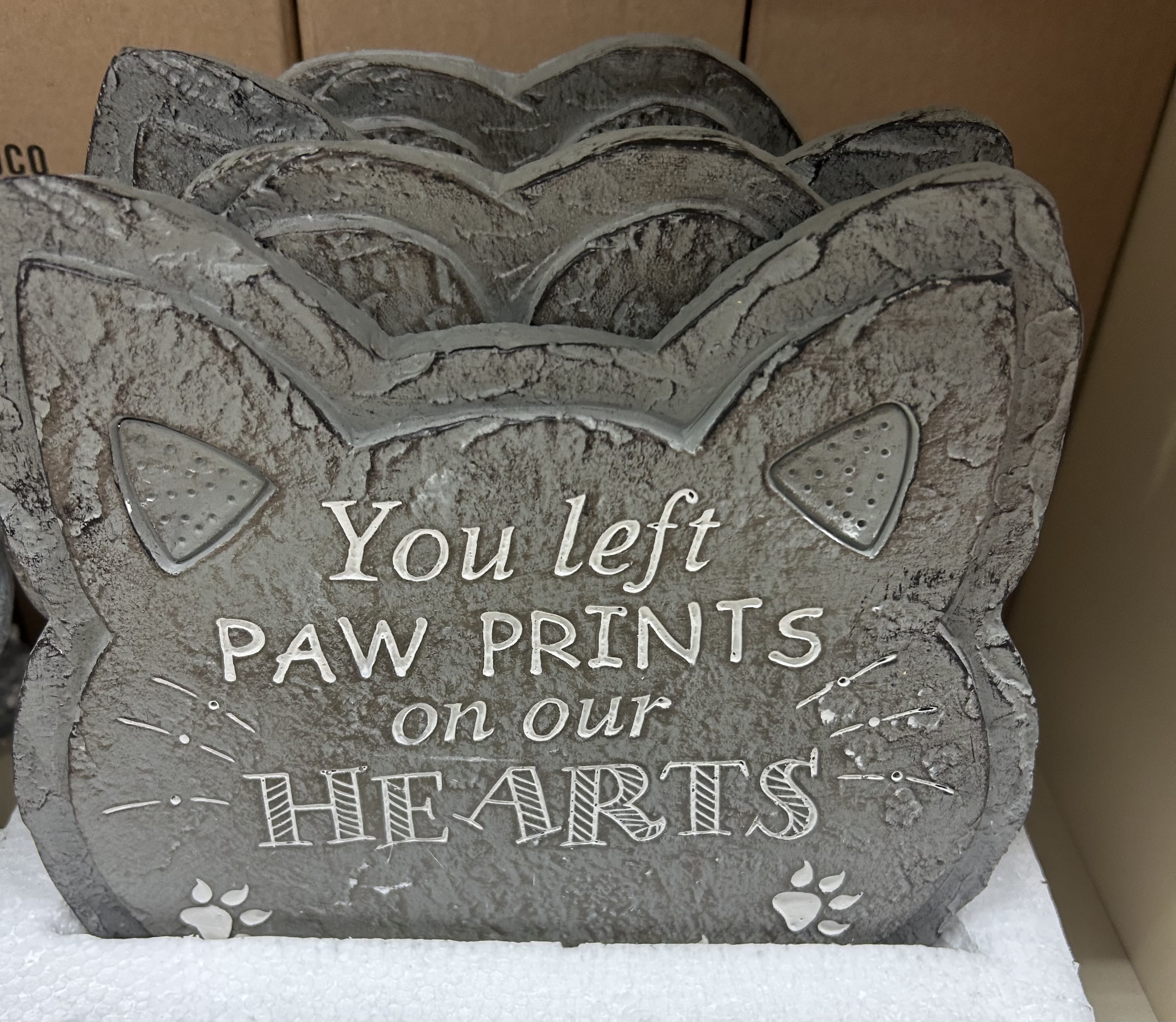 You left your paw prints You left your paw prints - This plaque is a treasured keepsake for a pup