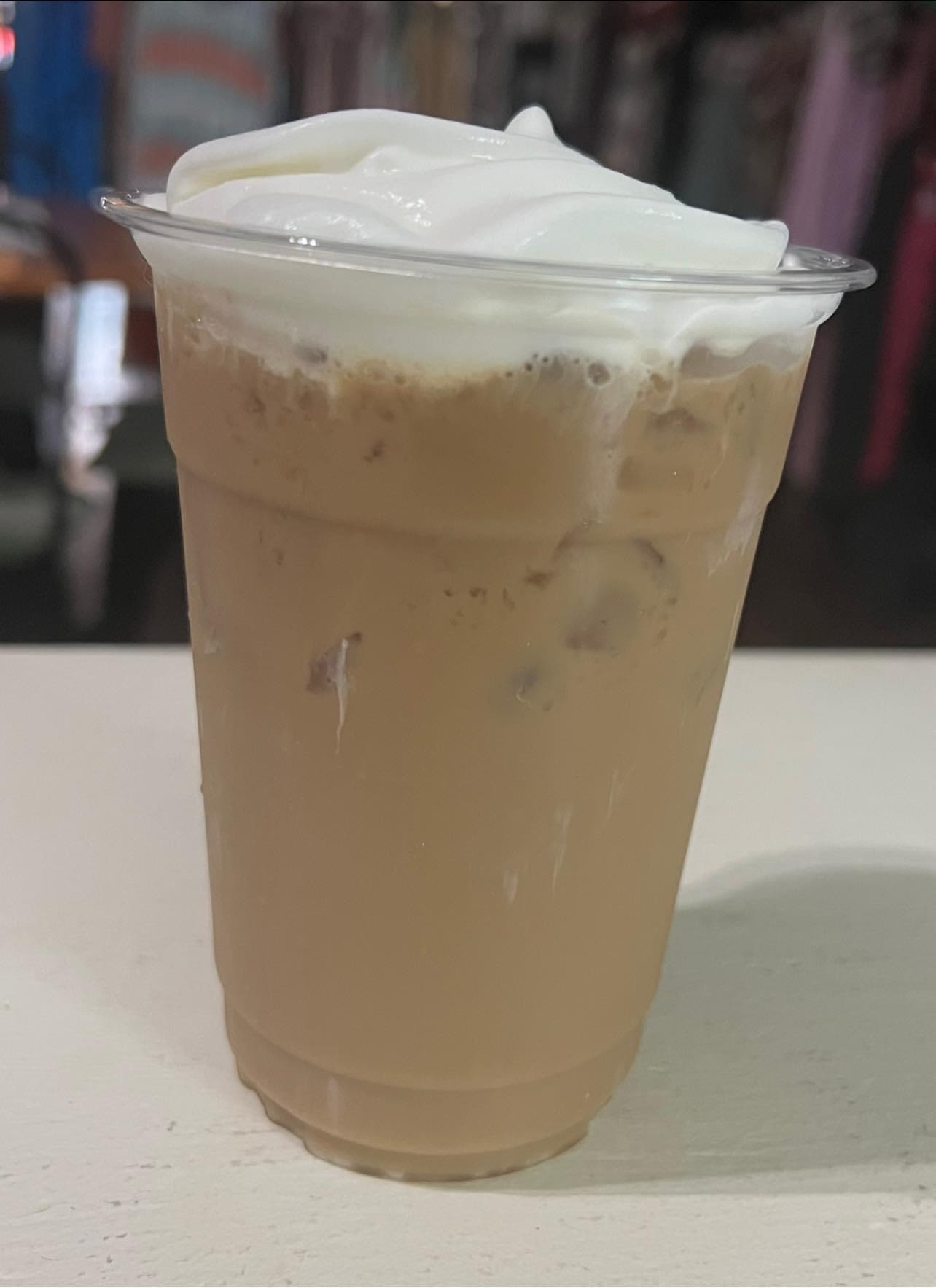 Vanilla Frappe Vanilla Frappe - Vanilla Frappe topped with Whipped Topping