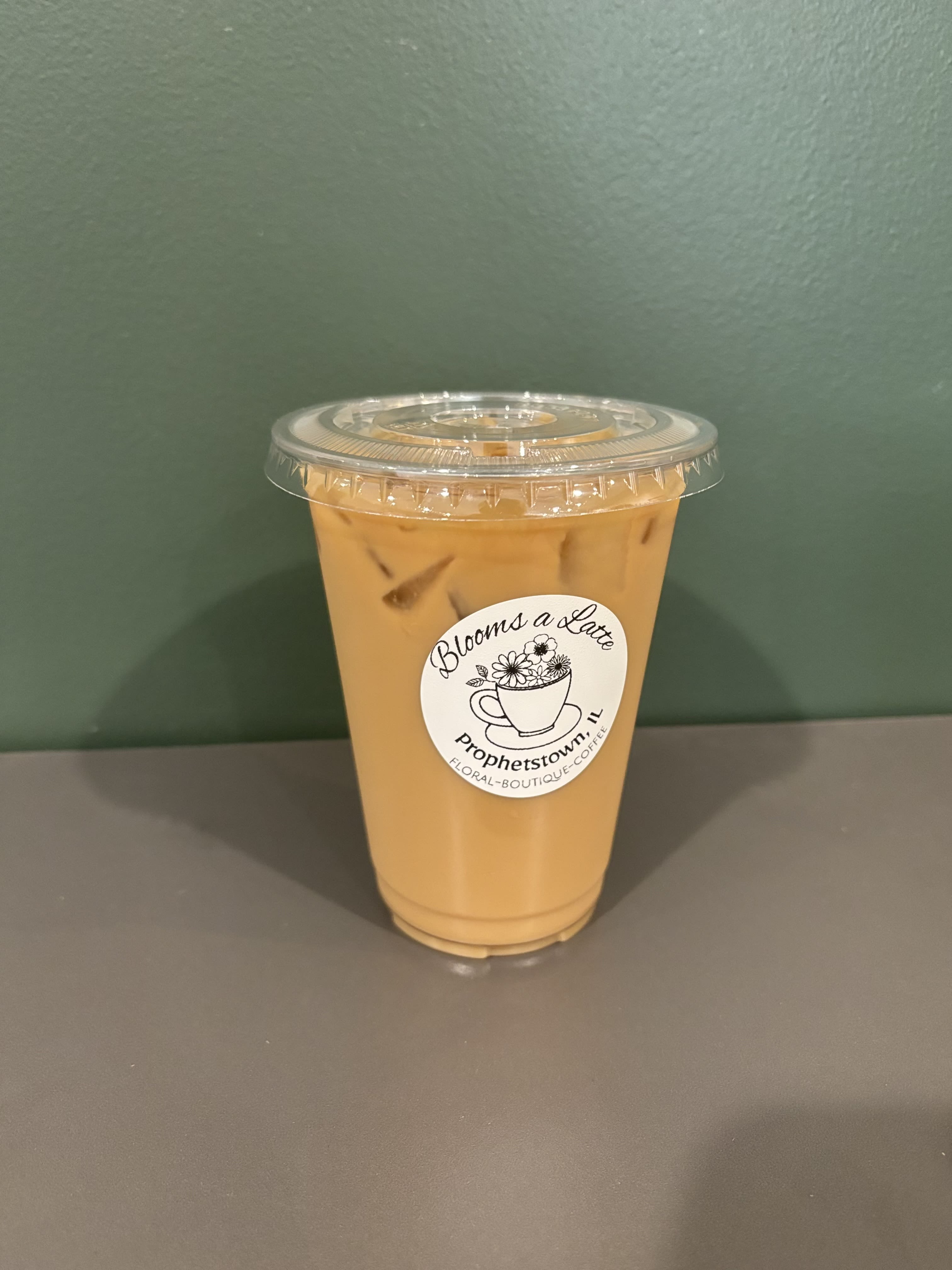 White Chocolate Mocha Iced Coffee White Chocolate Mocha Iced Coffee - Cold coffee, creamer with mocha and white flavoring over ice