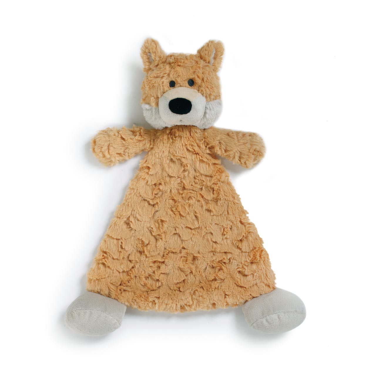 Fitzgerald Fox Rattle Blankie Fitzgerald Fox Rattle Blankie - This lovie features a whimsical animal design and rattle. Soft, tactile fabrics and rattle make the perfect first security blanket buddy and playtime pal. Children will cuddle right up with these luxurious-feeling blankies. These creature comfort cozies are a great gift for expectant parents or from parent to child. DEMDACO Fitzgerald Fox Rattle Blankie by Cozies Collection. Made of Plush, Measures 12 Inches. Surface washable.