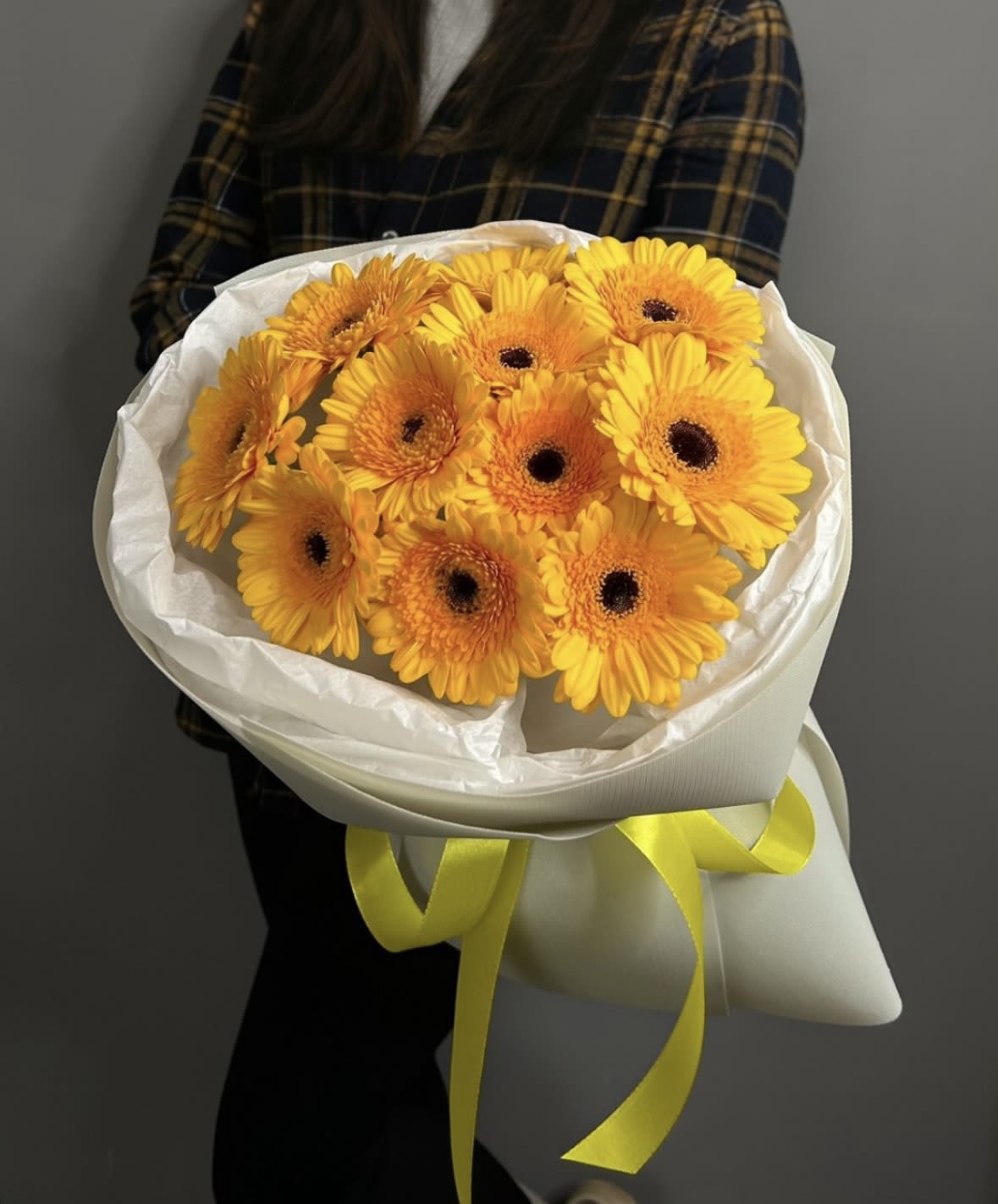 Yellow gerbera bouquet Yellow gerbera bouquet - Yellow gerbera bouquet
