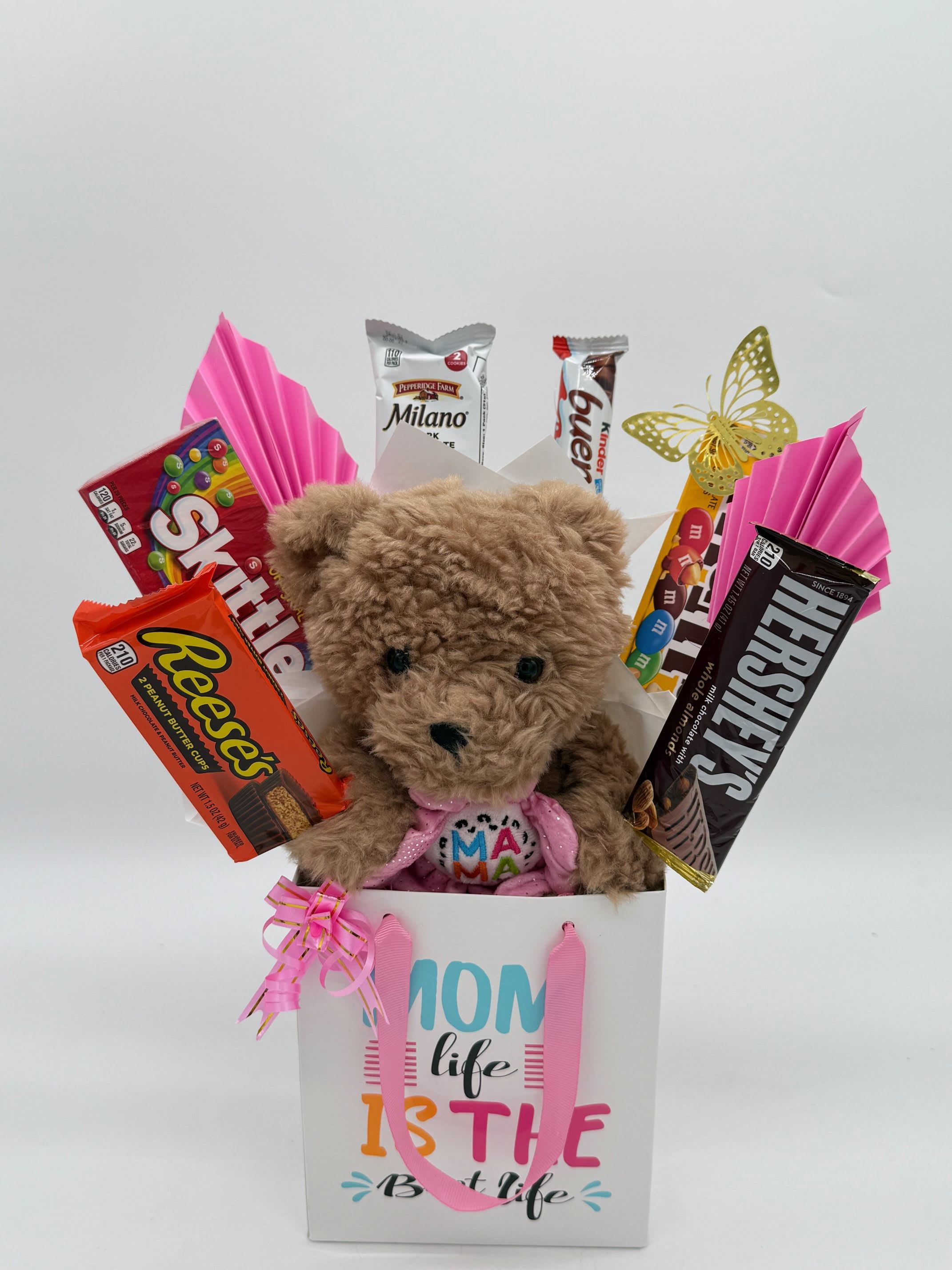 Bear Hugs &amp; Chocolate Kisses - What’s better than hugs and kisses? A teddy bear full of chocolate kisses!  Packed with sweetness and wrapped in love, this gift bag is a perfect way to say “I love you, Mom” in the most delicious way.