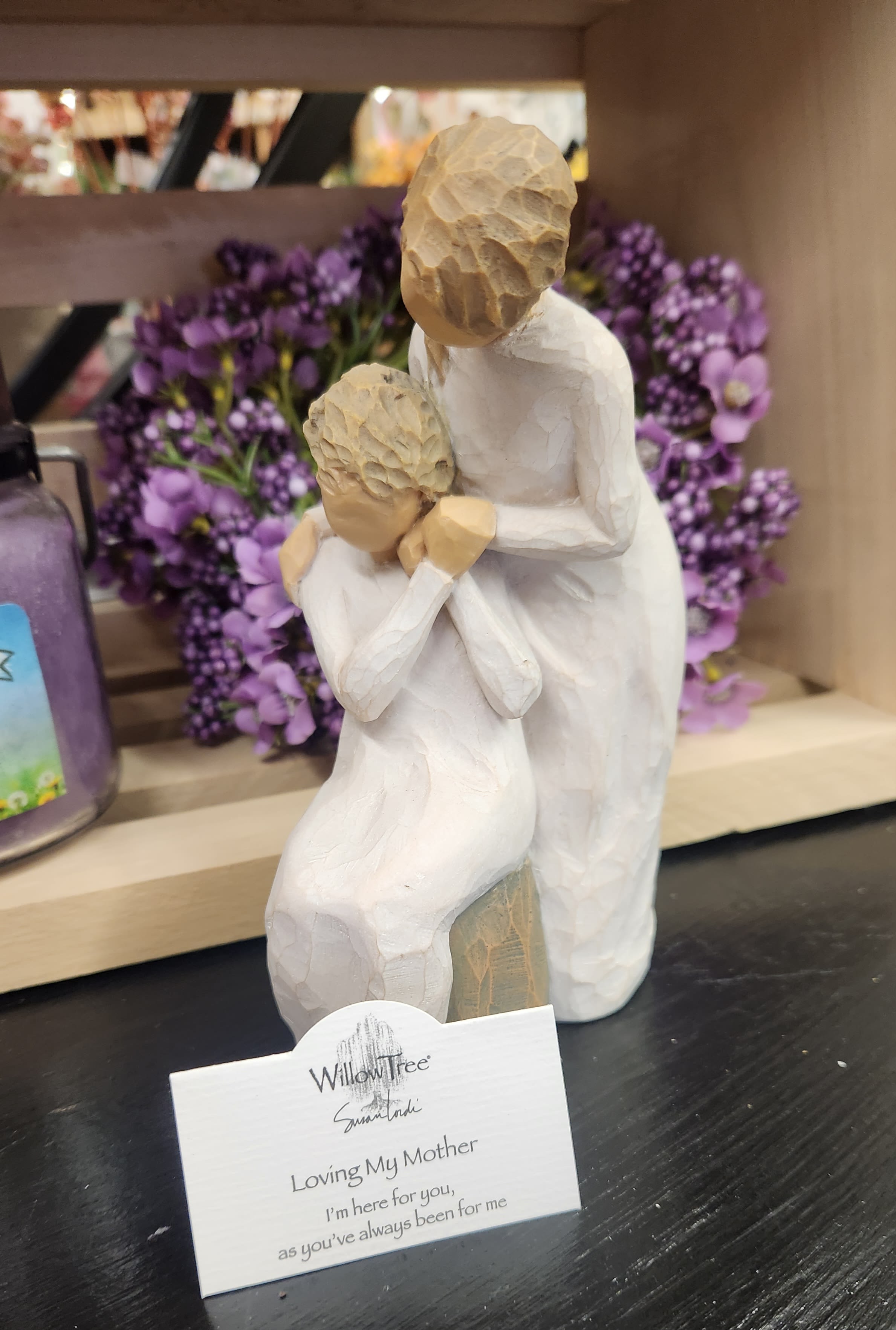 "Loving my mother" WIllow Tree "Loving my mother" WIllow Tree - "I'm here for you, as you've always been for me."