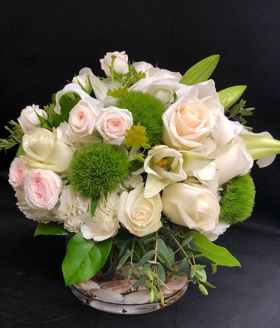 Arising  Beauty - Elegant white arrangement perfect for any occasion