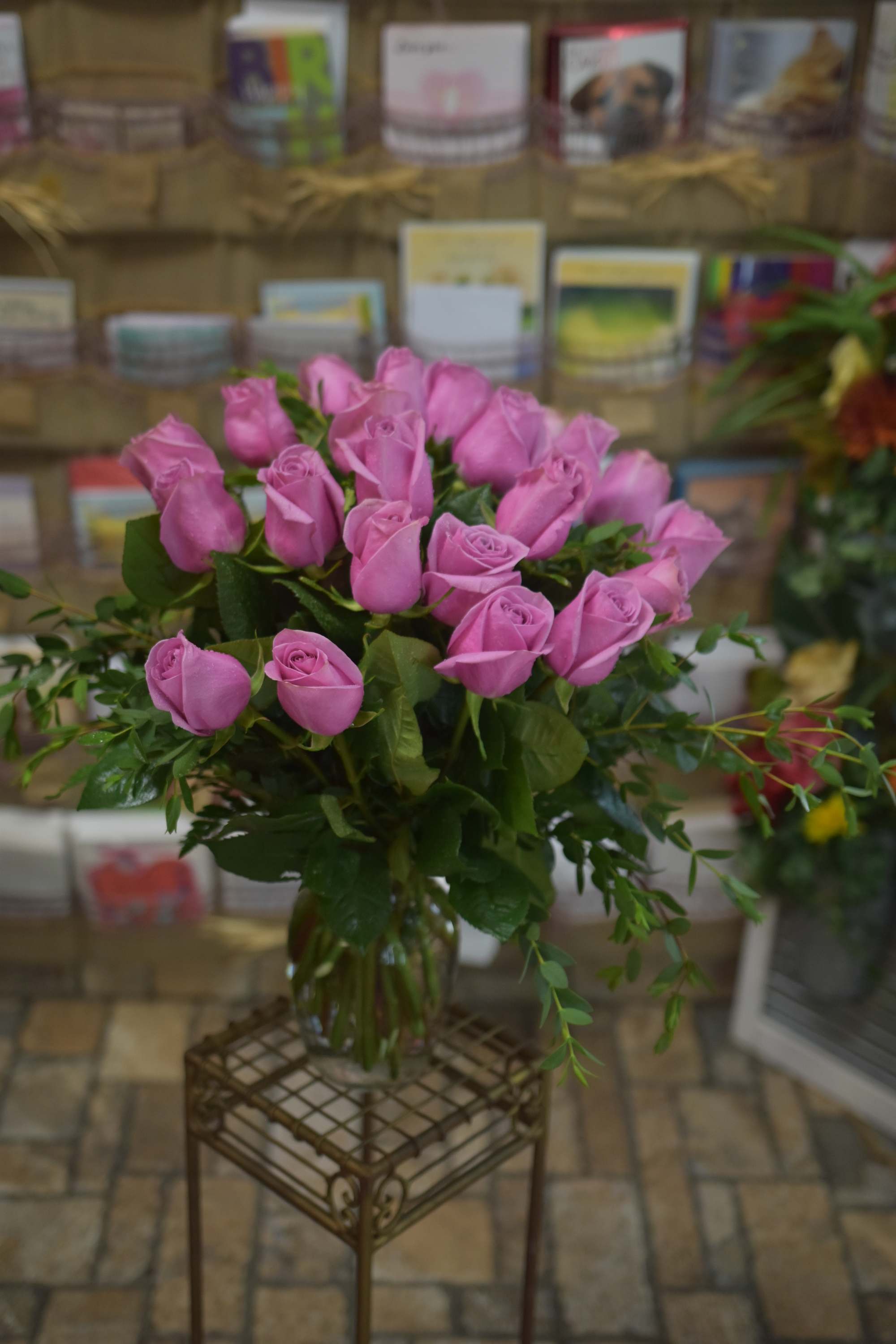 2 Dozen Pink Roses 2 Dozen Pink Roses - Simple and Classy, 24 pink roses arranged perfectly with assorted greenery.