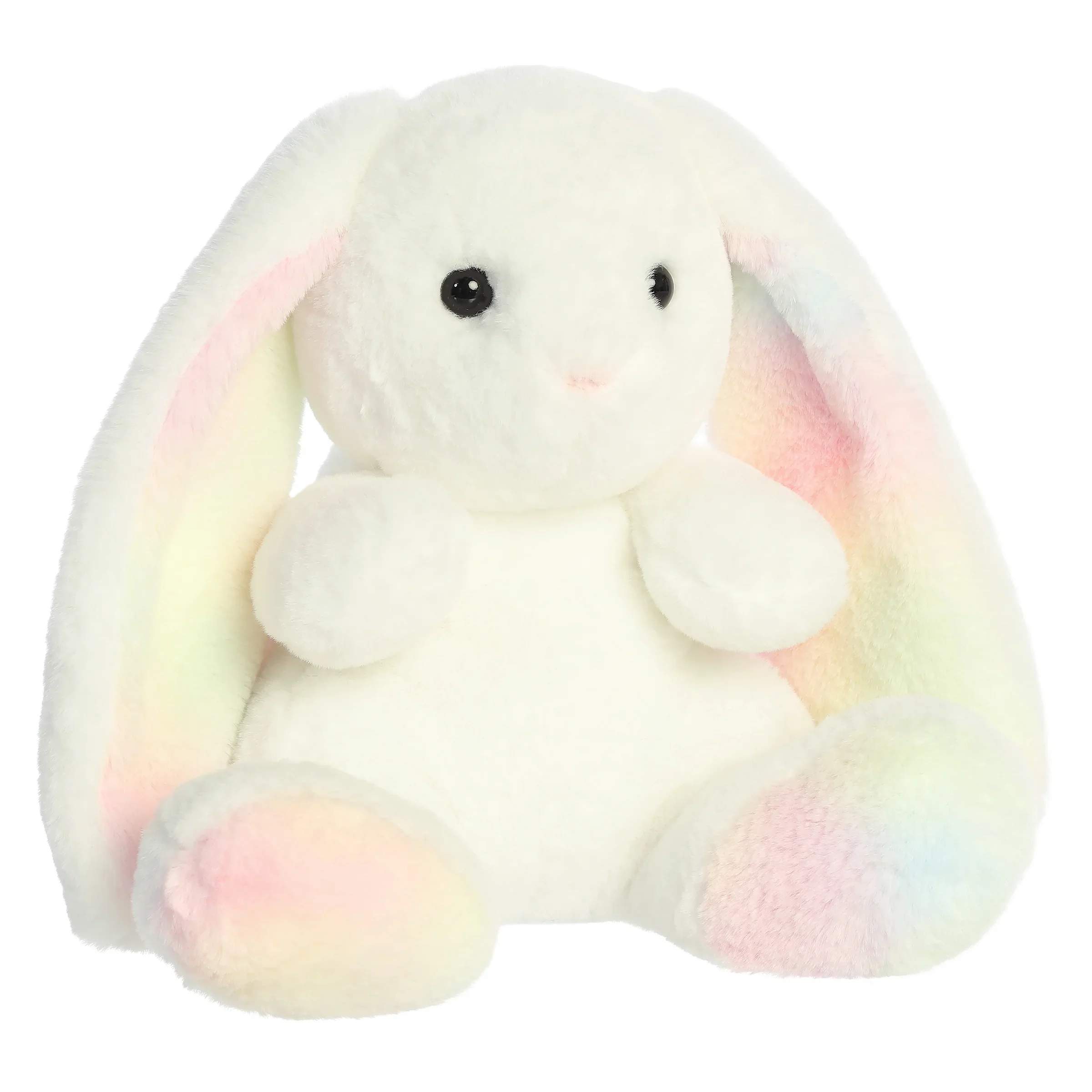 Rainbow Bunny Rainbow Bunny - Meet Skyla, the light blue Palm Pal plush from Aurora! With her soft fabric, chubby shape, and gentle expression, Skyla is a pocket-sized burst of calm and cuteness, perfect for cuddles on the go.