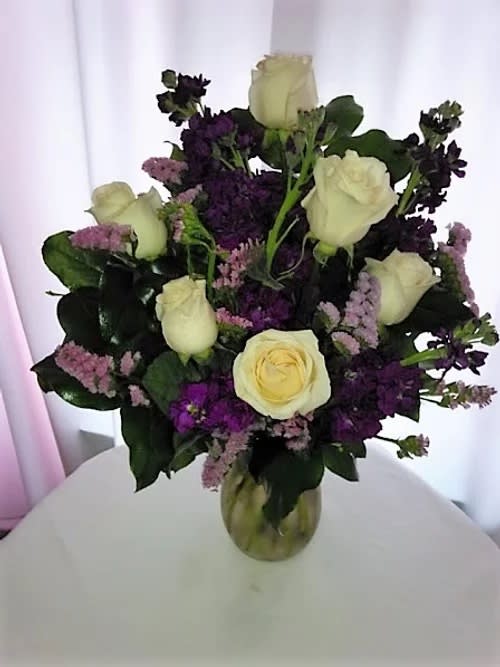 White and Purple Bouquet White and Purple Bouquet - White and Purple Bouquet