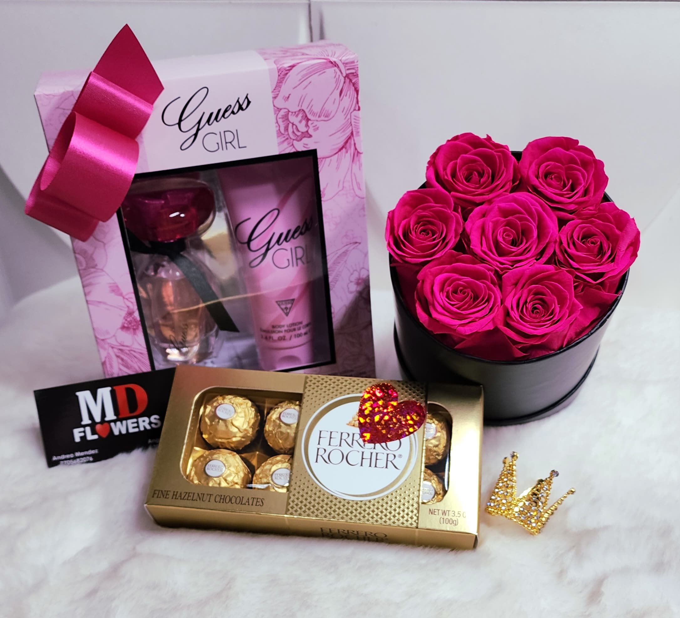 PERFUM SET - Roses, perfum and chocolates SET