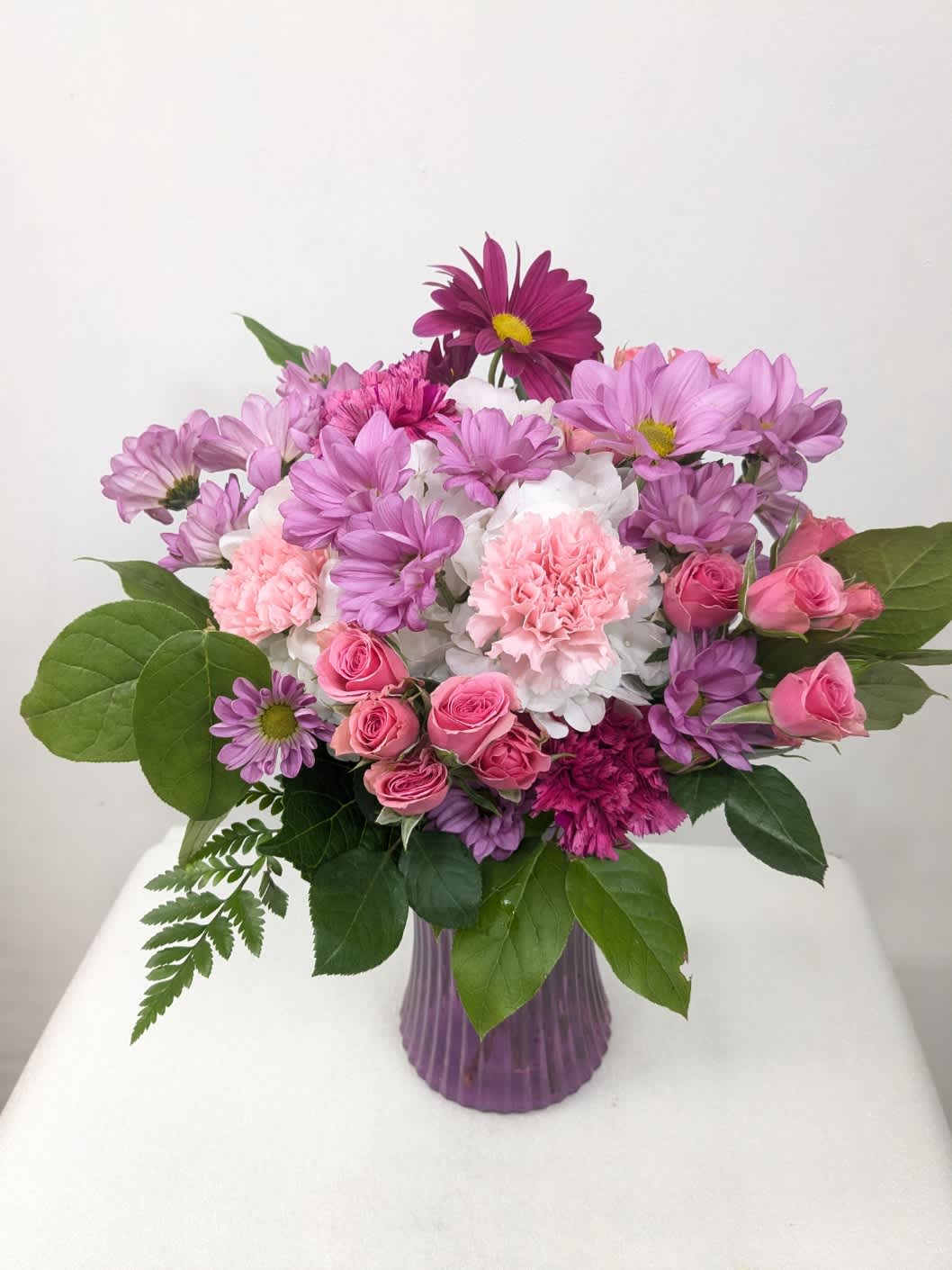 Always a Princess - Whoever said orange is the new pink was seriously disturbed - Elle Woods. This arrangement is perfect for anybody who loves the color pink and wants something that pops! A great gift for wishing somebody a happy birthday in their favorite color or celebrating a new baby.   Approximate Dimensions: 12&quot;D x 18&quot;H