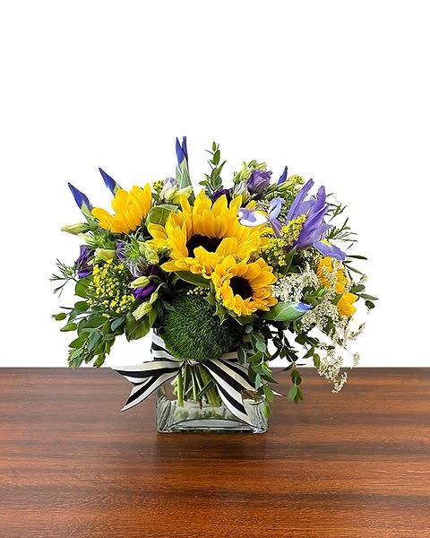 Tuscan Garden - A premium mix of Sunflowers, Iris and other seasonal summer flowers. Like a day in Tuscany!  All prices in USD ($)