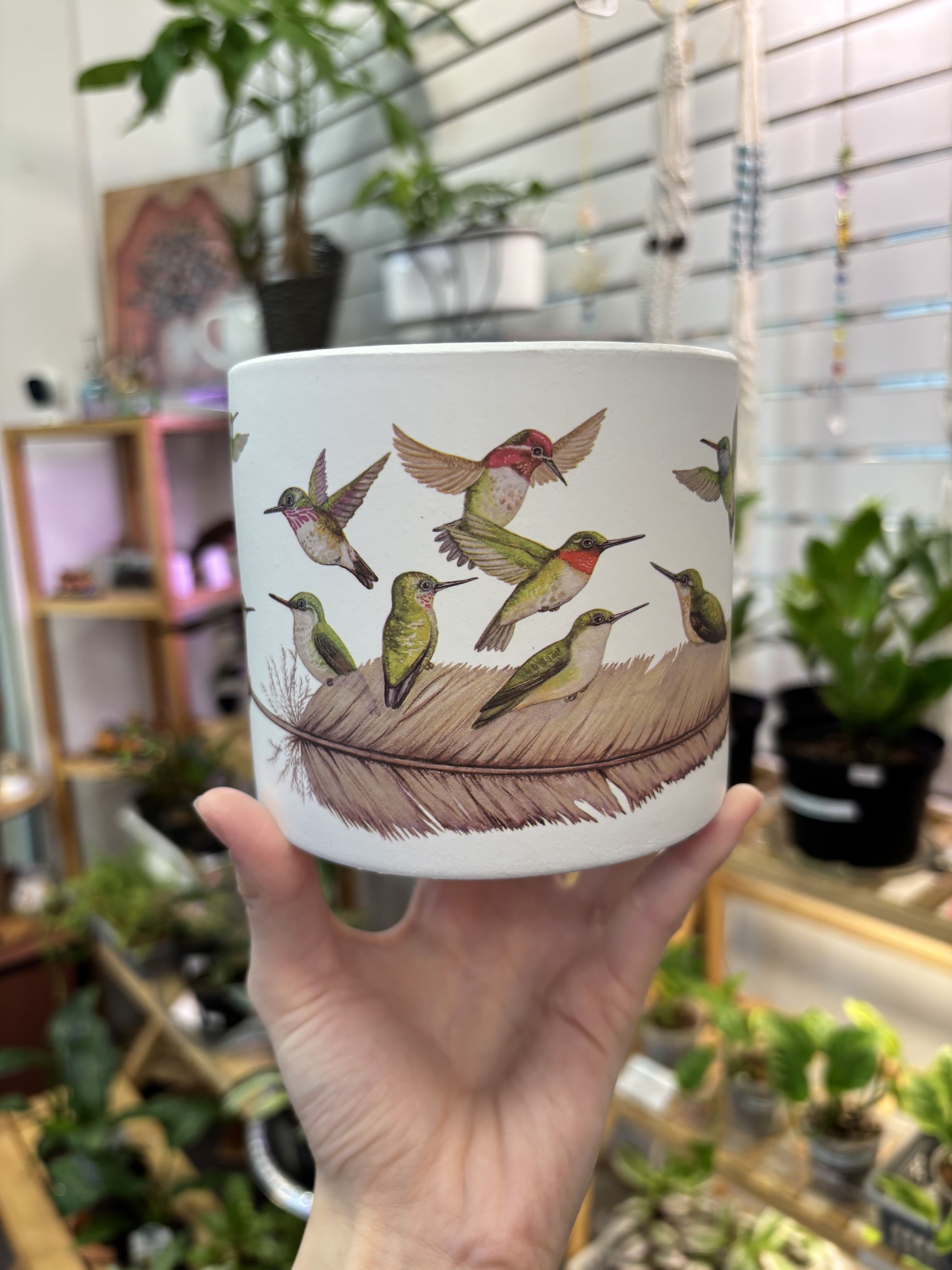 Humming Bird Planter Humming Bird Planter - . Fit 4” Inches Pot Perfectly.