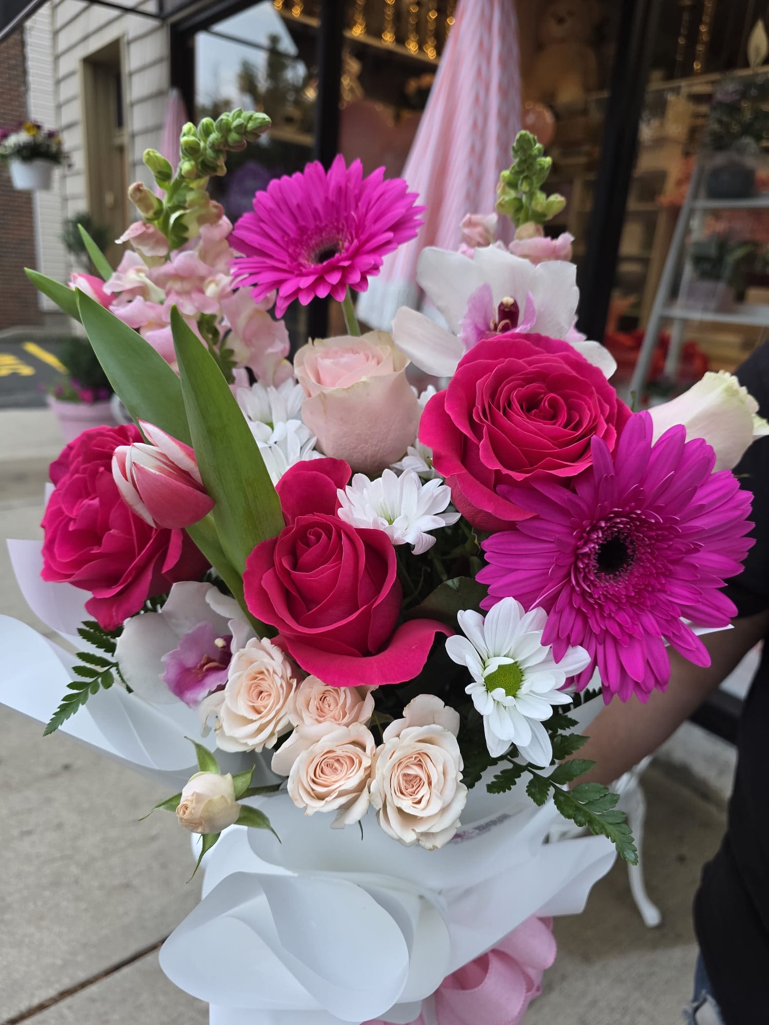 Stacie's Radiant Blooms - Bright, beautiful, and full of heart—Stacie’s Radiant Blooms is a joyful celebration of motherhood. This vibrant arrangement features a handpicked selection of fresh, seasonal flowers in lively pinks and pastel colors, artfully arranged to reflect warmth, gratitude, and love. While perfect for Mother’s Day, its timeless charm makes it a lovely gift year-round—for birthdays, celebrations, or simply to say you’re appreciated.