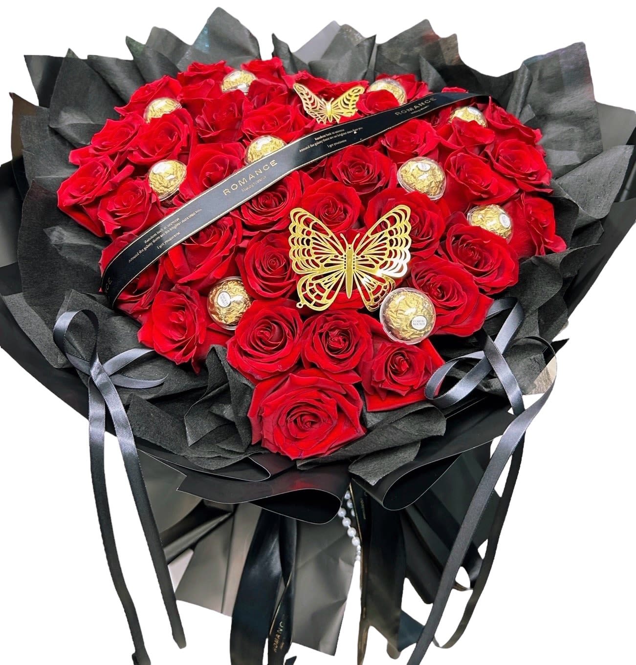 Sweet Heart Chocolate Rose Sweet Heart Chocolate Rose - Our flower have Fresh Floral Foam, no need vase no need add water ,floral foam can help extend the life of your fresh floral flowers . Don’t unwrap it .