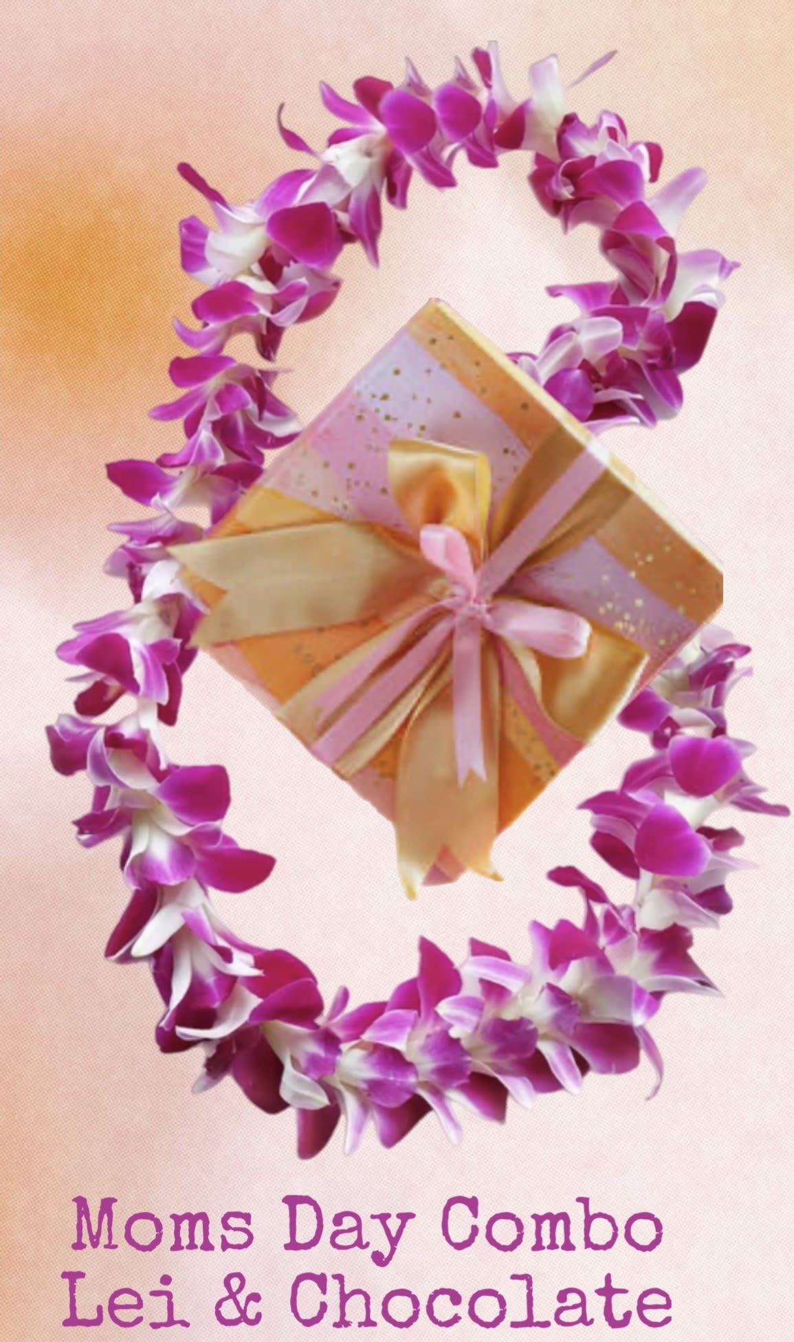  Orchid Lei   - A beautiful  orchid lei  and. box of chocolate combo! 
