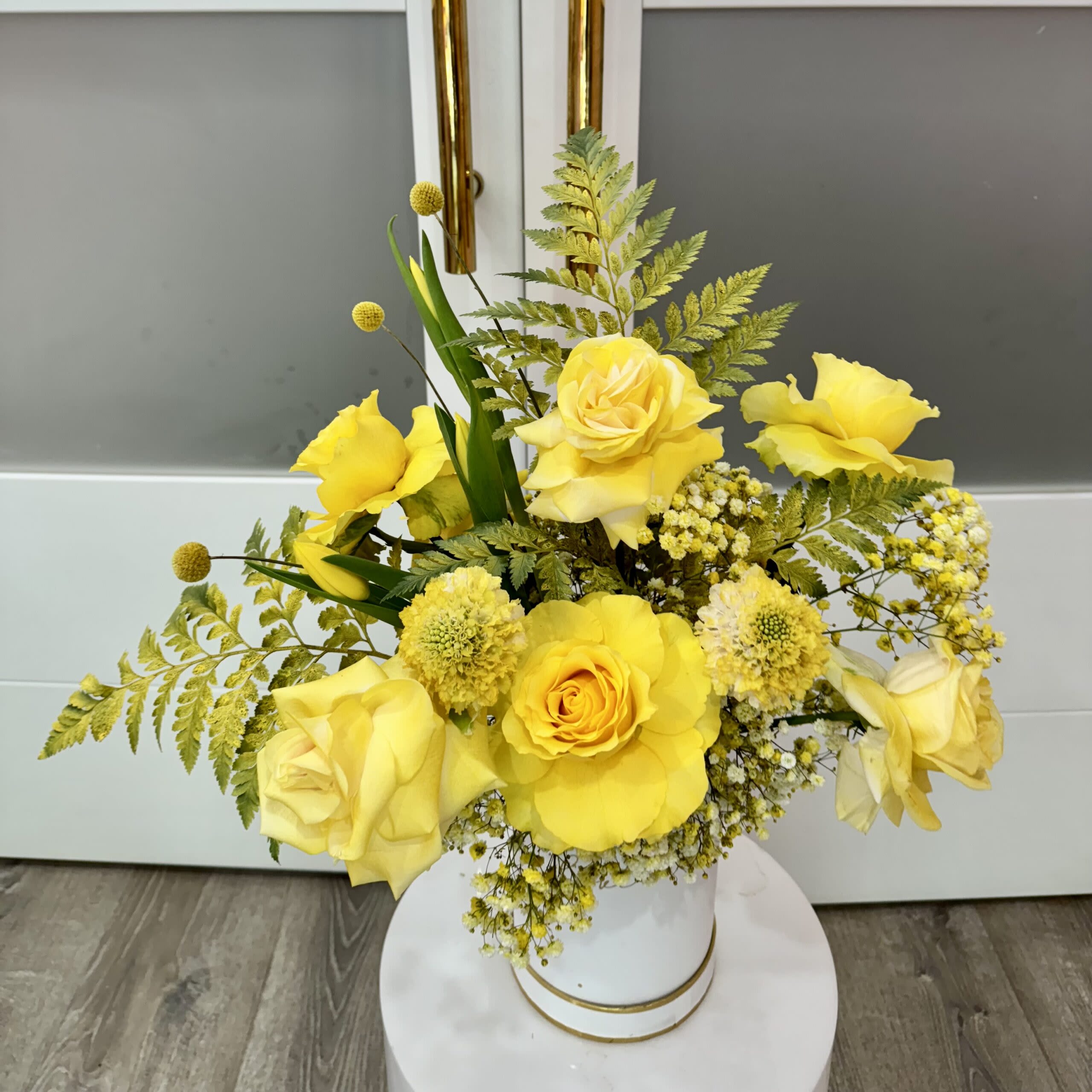 Yellow Bliss Flowers  - Box Sizes:	 Small Box: Standard Medium Box: Deluxe Large Box: Premium