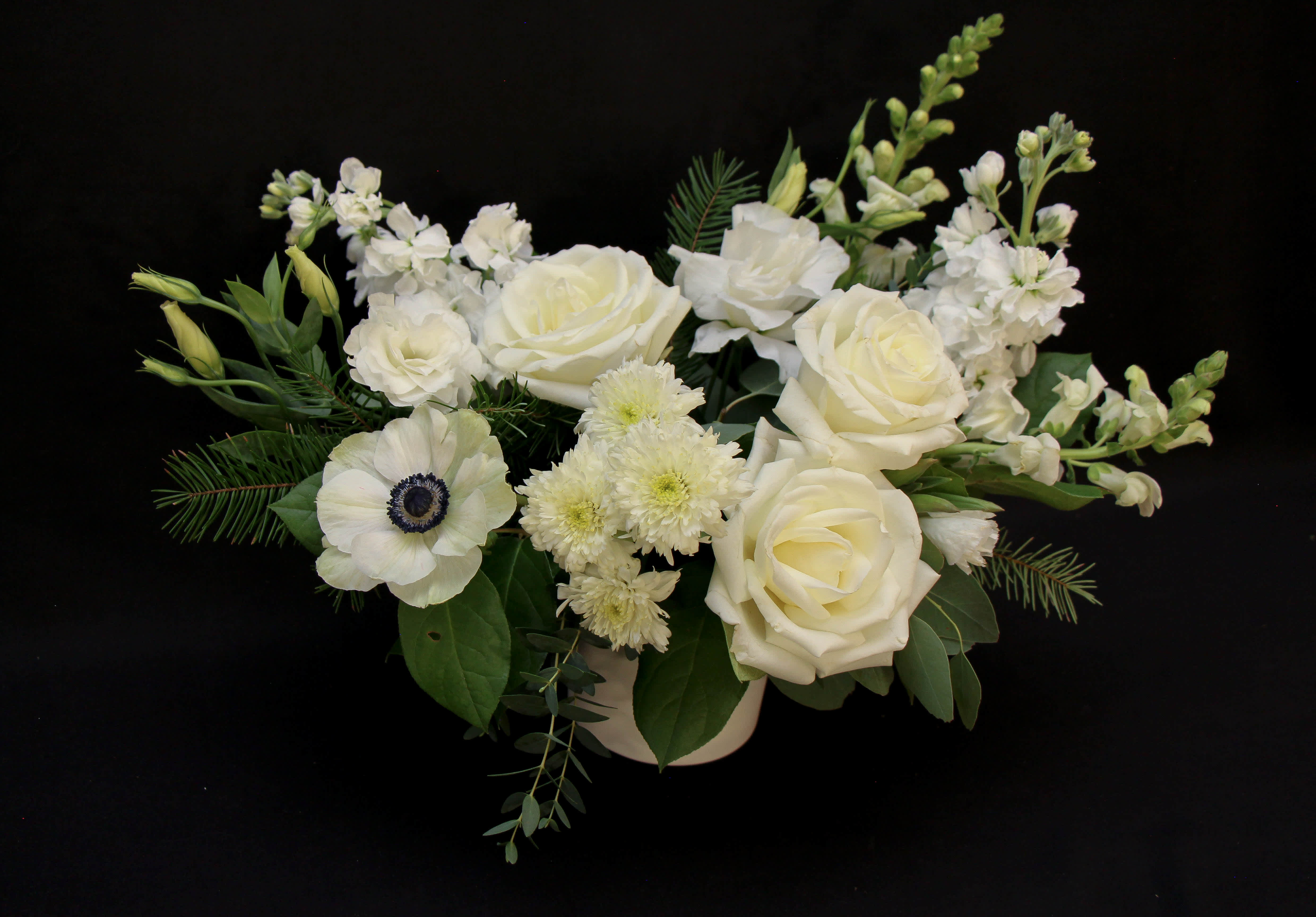 Colorado Mountain High  - This stunning green and white arrangement will make any head turn.