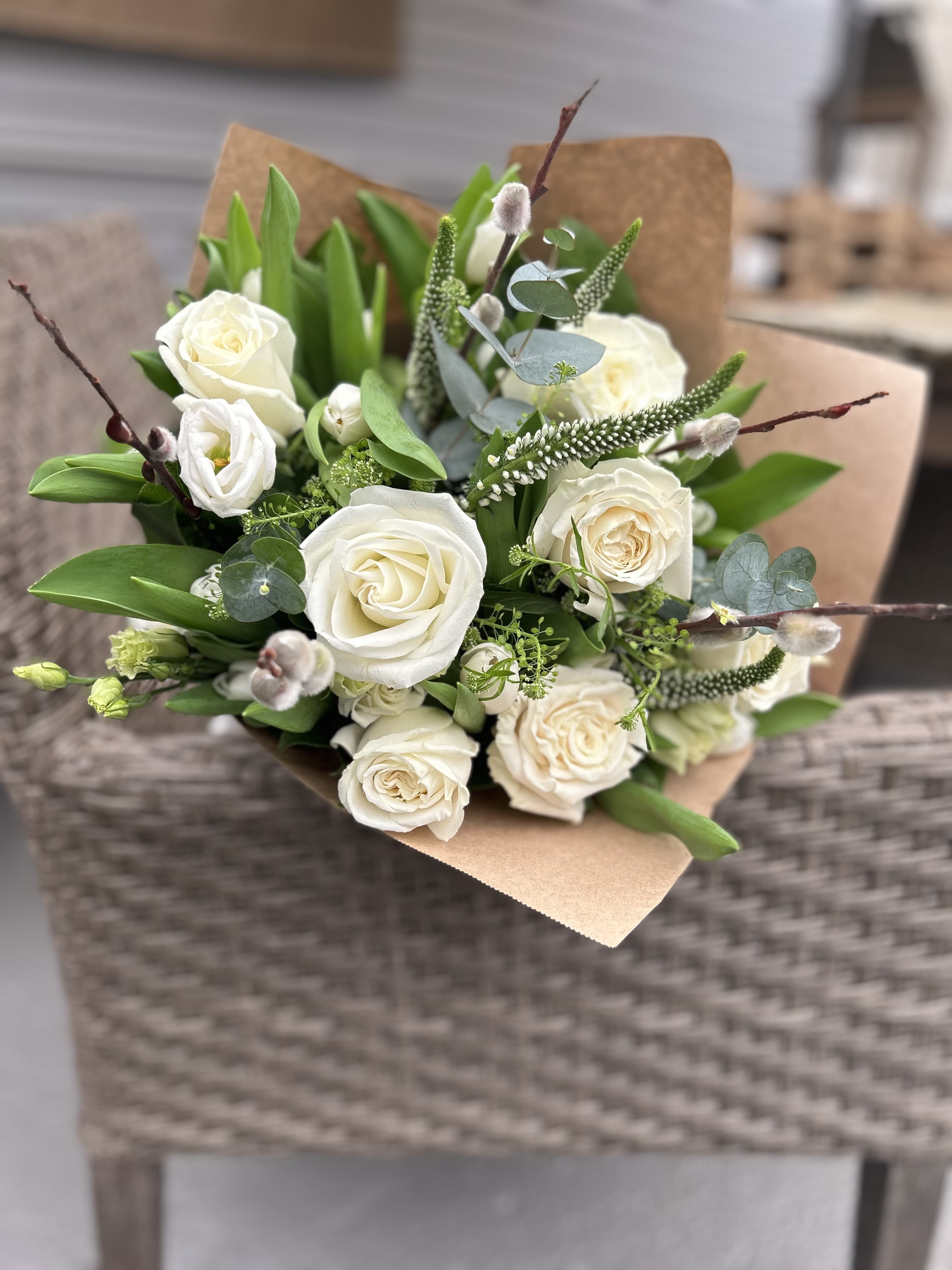 The Madison Signature Wrapped Bouquet - Wrapped Bouquet