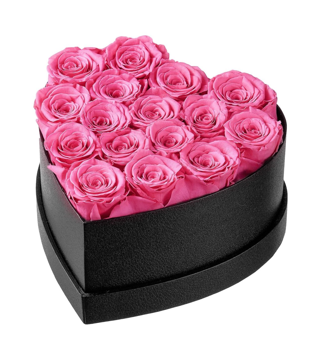 Pink Preserved Roses heart shape box  - Preserved Roses in Heart Shape Box  100% Nature Roses Real roses that last more than a year without maintenance. With a cutting-edge preservation method that can maintain their beauty and color for at least a year.