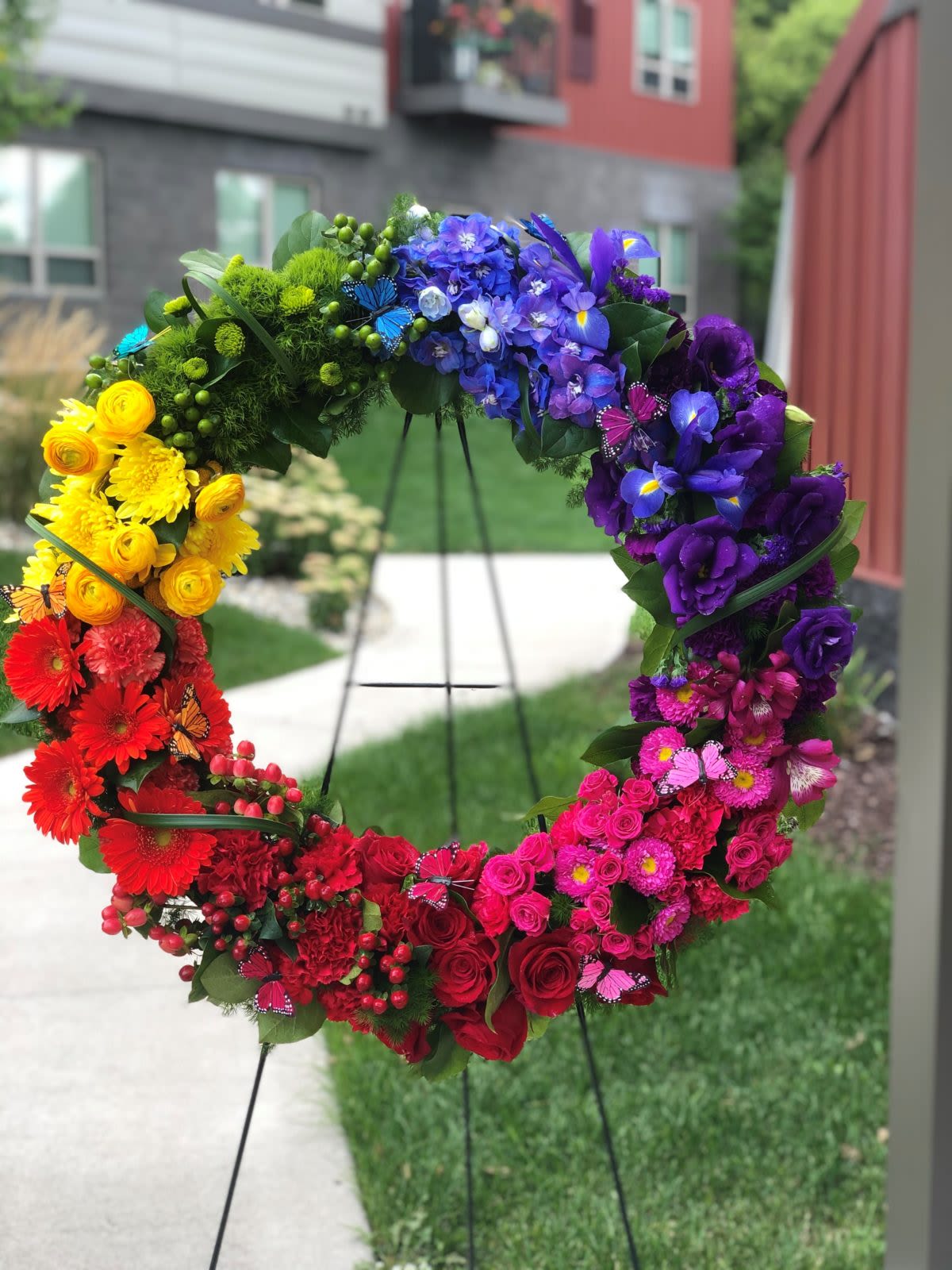 The sleep in peace wreath The sleep in peace wreath - A funeral wreath of flowers is a beautiful and touching tribute to the deceased and will lift the spirits of all who are present and even days after the service is over.