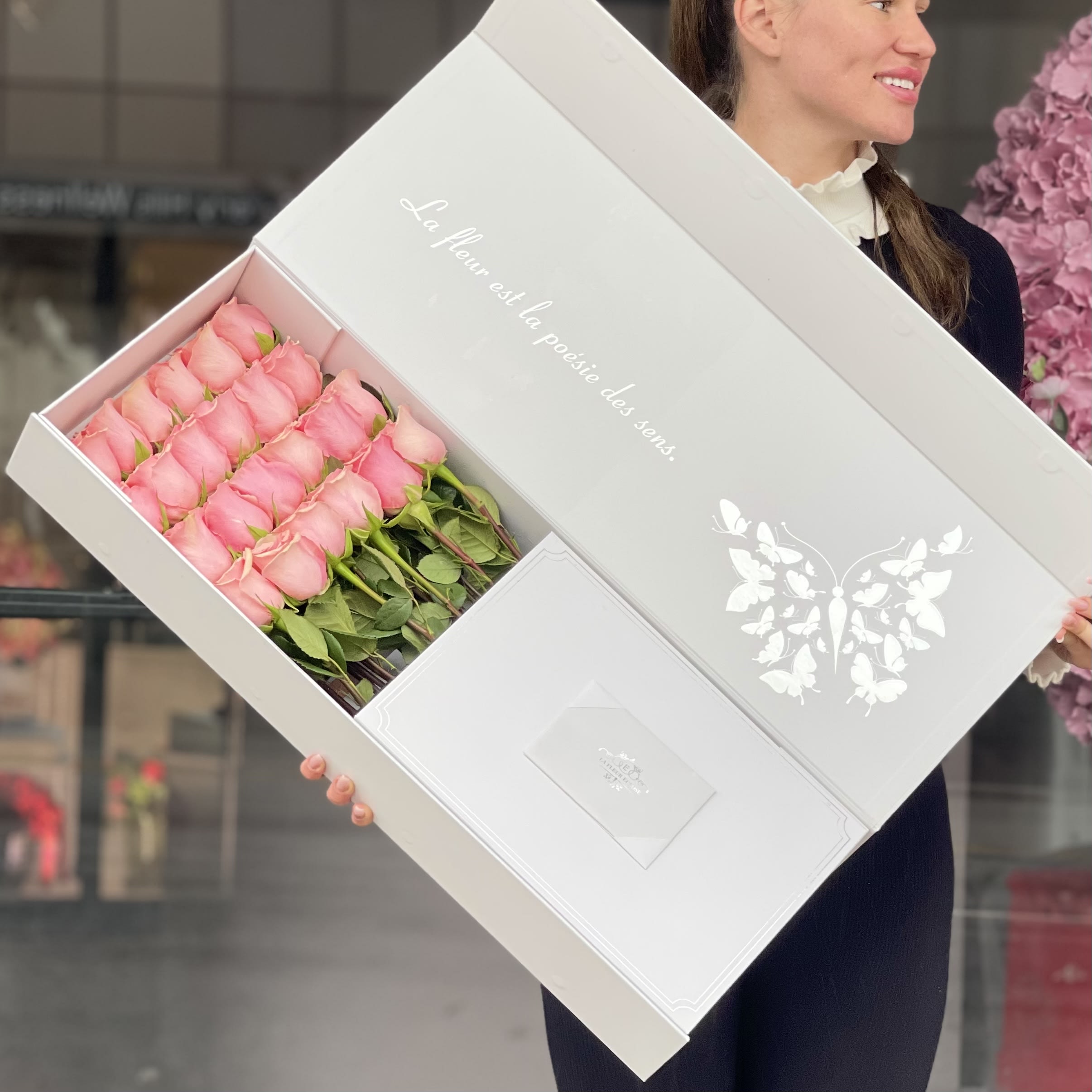 Pink Roses In A Box - Pink roses in a box 