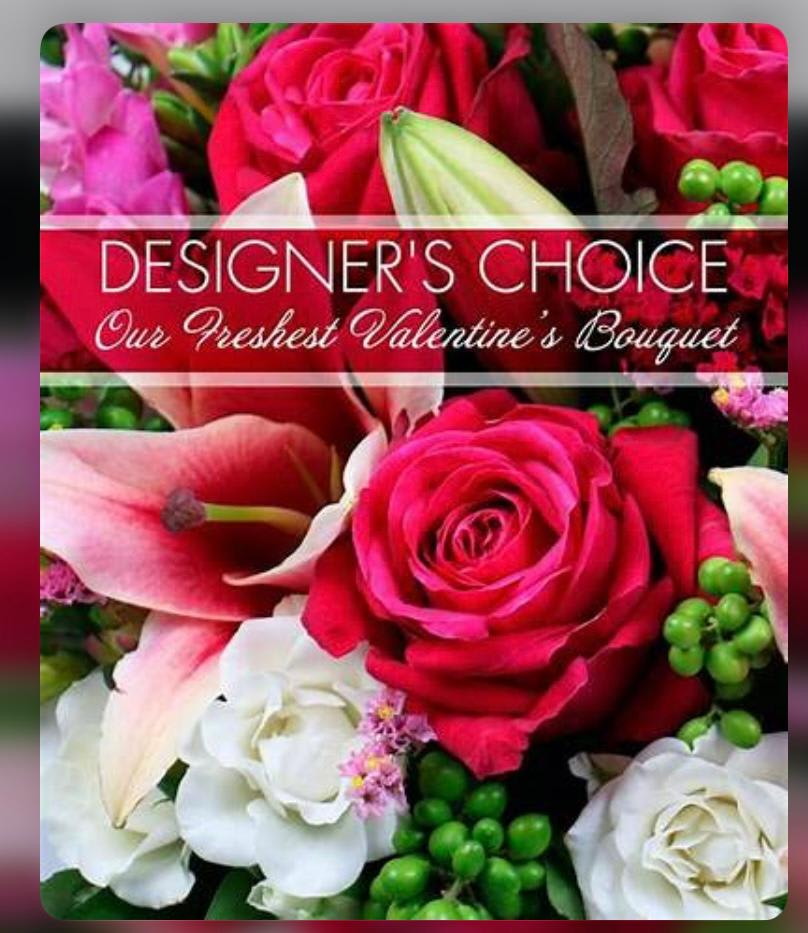 Premium Designers Choice Valentine Arrangement - A beautiful arrangement of our prettiest blooms