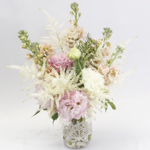 Sping Love Sping Love - Pink lisianthus, astilbe, peach stock I will give you a bright feeling in spring.