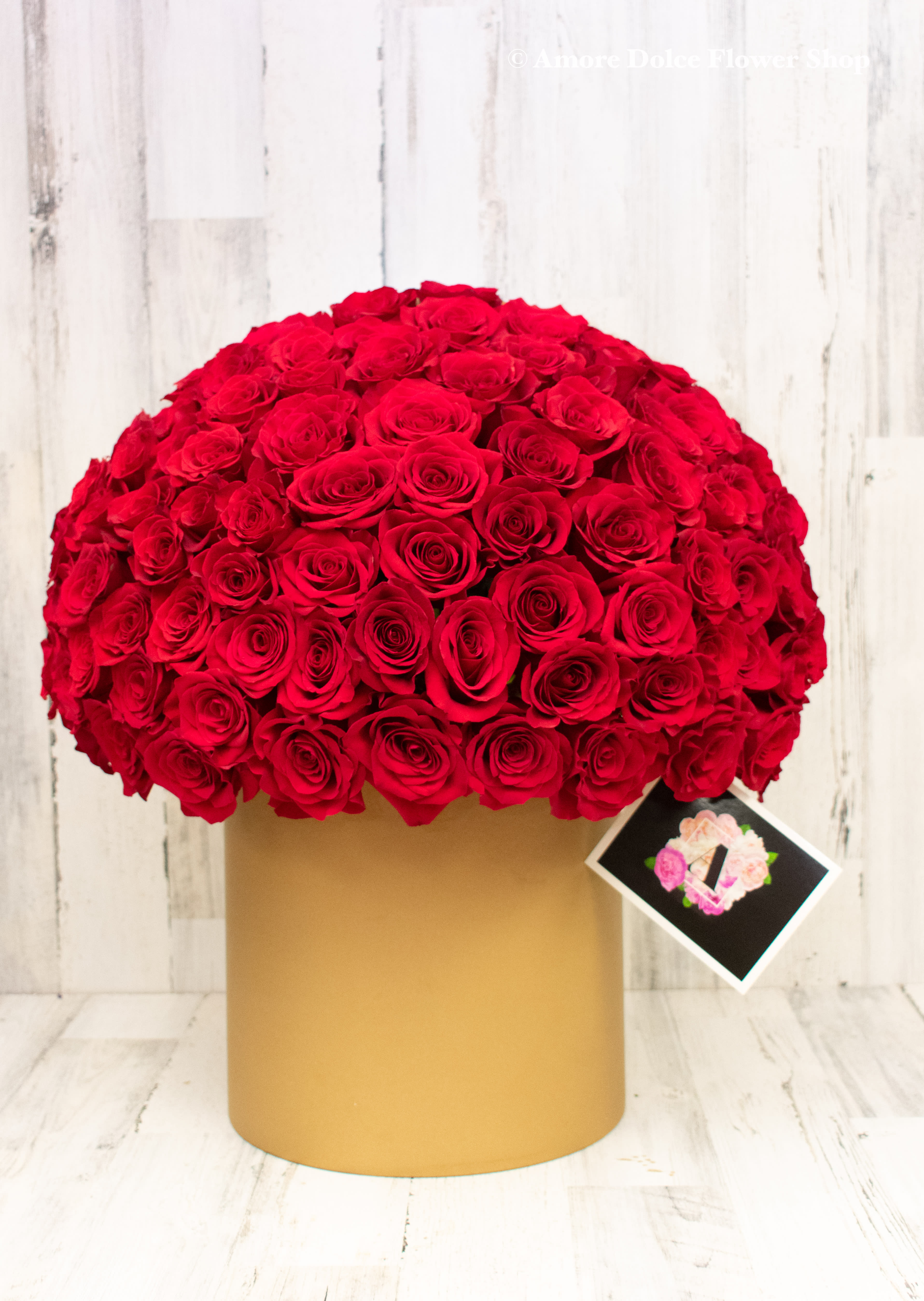 Breath Taker Breath Taker - 100 stem Roses in a hat box