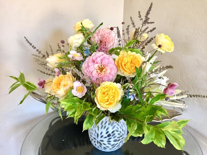 You Are My Sunshine - You are my sunshine, my only sunshine... Brighten your sunshine's day with this stunning bouquet of English roses, Japanese anemone, king protea and dahlias. 