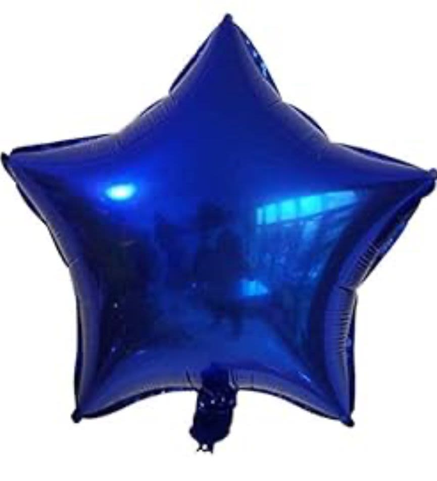 Navy blue star Balloon  - Hilum filled 18 inch star balloon
