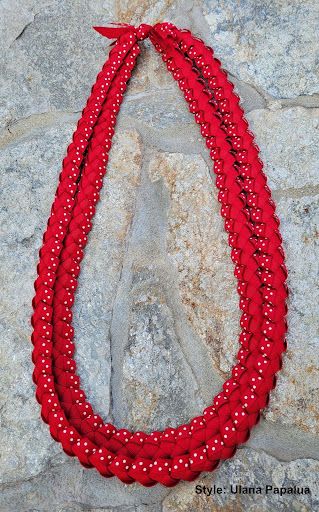 Handmade Lei Ulana Papalua - SPECIAL LEI ORDER INSTRUCTIONS: FOR OPTION TO PICK UP YOUR ORDER, PLEASE CALL OR TEXT 858-598-3844  IF ORDERING FROM THE WEBSITE, PLEASE LET US KNOW YOUR COLOR PREFERENCE UNDER NOTES FOR THE FLORIST  When you give someone a Hawaiian lei, it is a heartfelt gift of love, friendship, appreciation, accomplishments, honor, and respect. Great for birthday celebrations, graduations, anniversaries, weddings, special events, funerals, paddle outs, promotions, etc. Made with Aloha. Leis can be custom made with many different color options. For custom made orders please text or call 858-598-3844  Leis Substitution Policy In some instances, our photo may represent an overall theme or look and include a one-of-a-kind which cannot be exactly replicated. Although the actual lei may not precisely match the photo, its temperament will. Occasionally, substitutions of flowers happen due to weather, seasonality and market conditions which may affect availability. If this is the case with the lei you've selected, we will ensure that the style, theme and color scheme of your arrangement is preserved and will only substitute items of equal value or higher value. If any design elements are of major importance to your order, please include them in the florist instructions at checkout or contact us to ensure availability