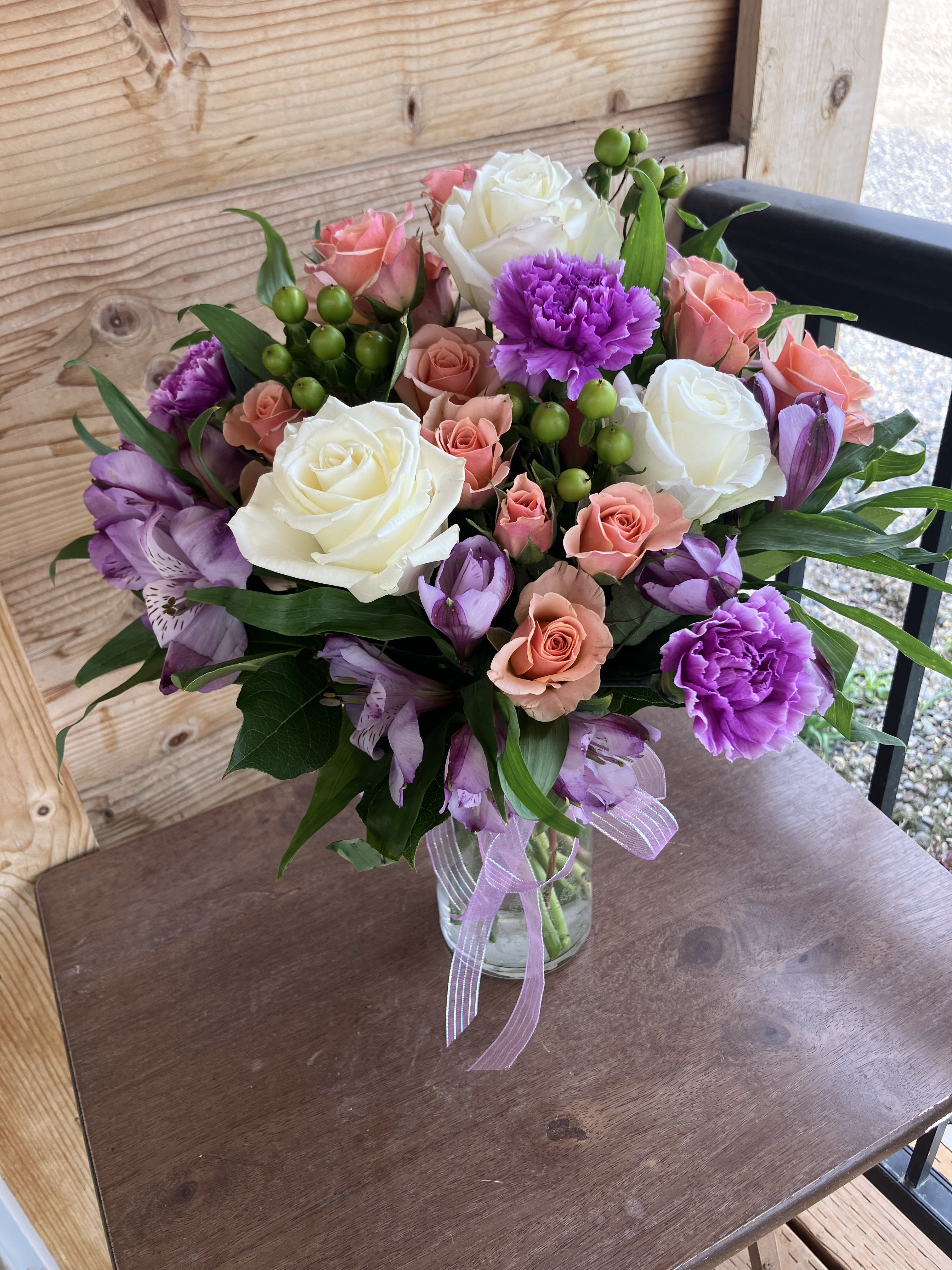 Soft and Delicate Soft and Delicate - An array of delicate Roses and Carnations.