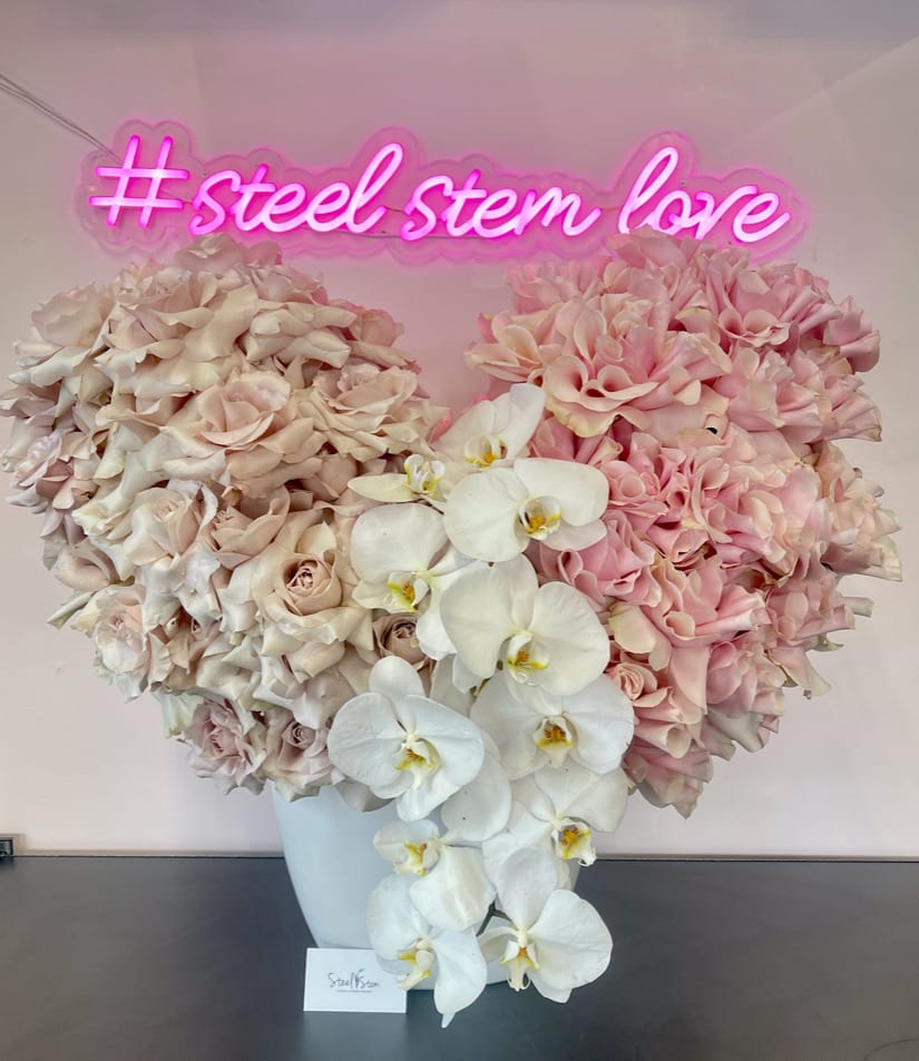 My Heart to You My Heart to You - French pave roses with touches of orchids in a beautiful heart shape design perfect for all special occasion.