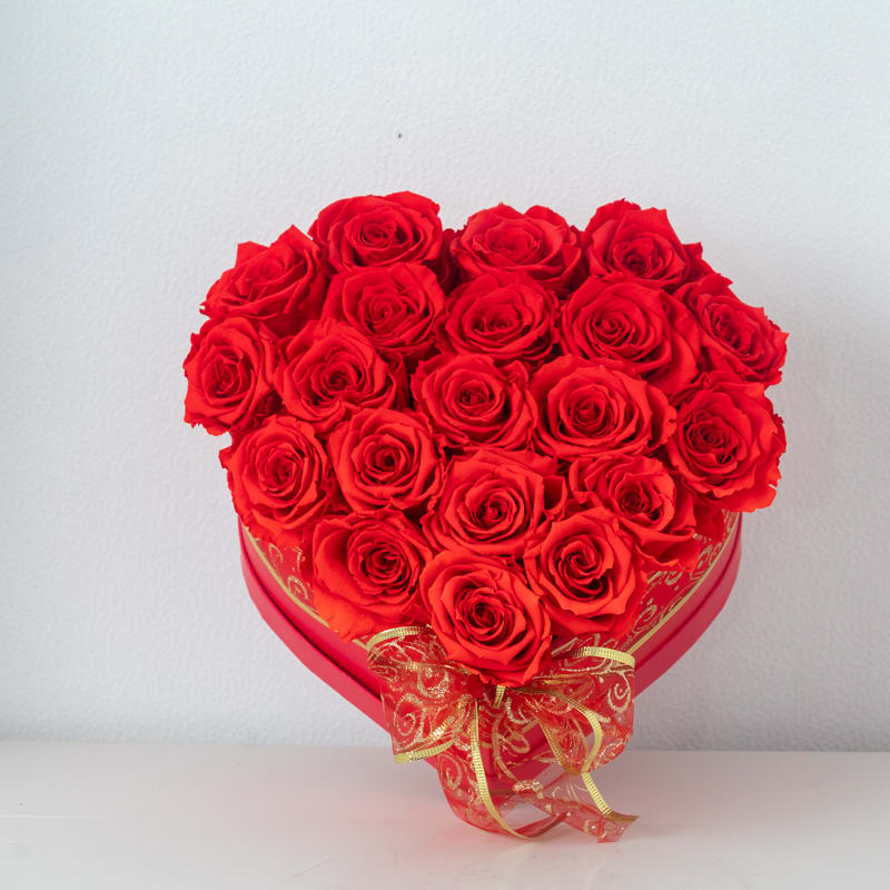 Love Roses Love Roses - Real preserved roses lasting years! (roses can be any color upon request/availability, box/vase may vary)