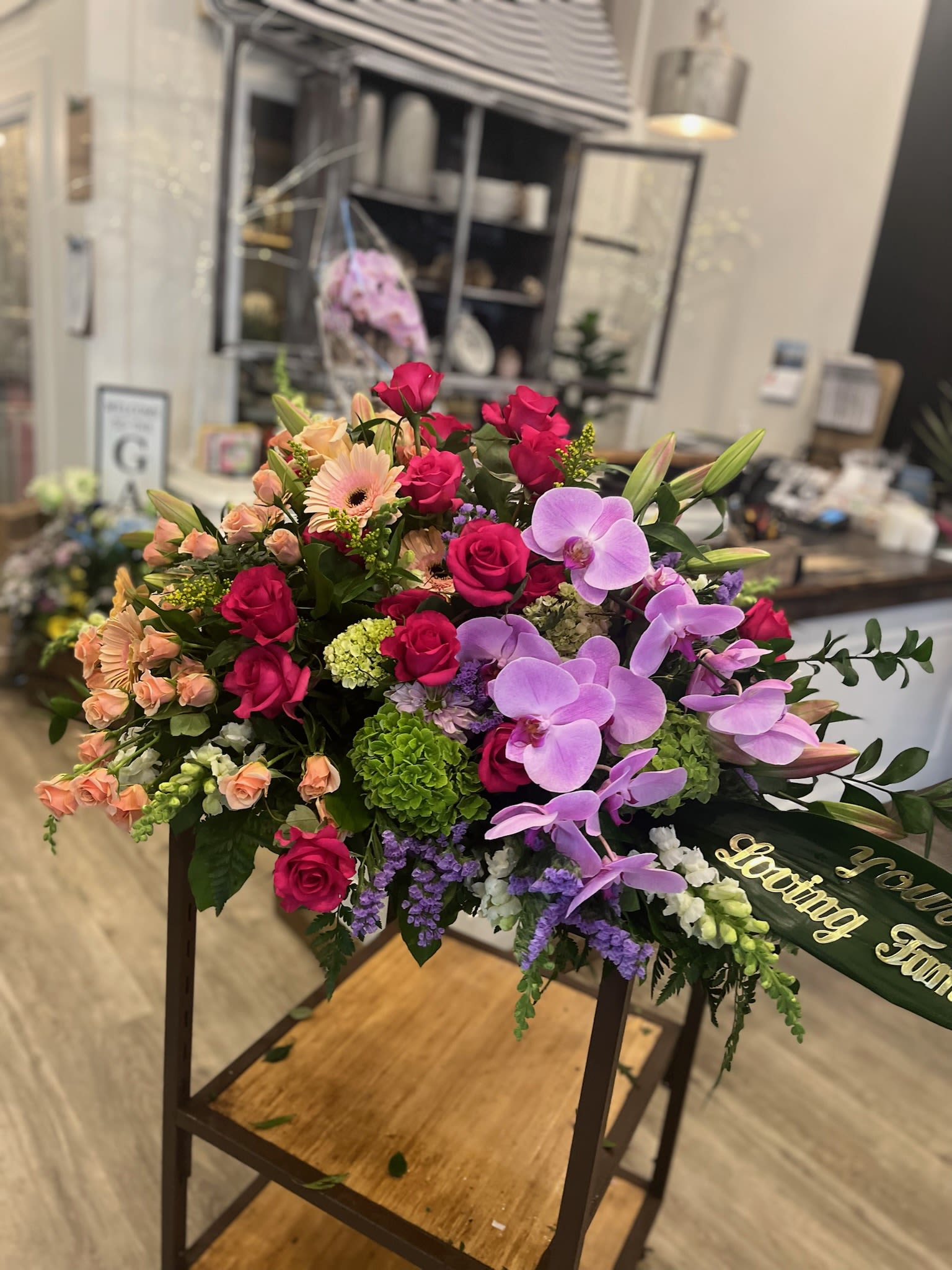 Heaven Scent - Casket Spray We use the freshest and in season varieties available to us. If you have a specific request for colour or other please call us at 905-834-1222 to discuss availability. 