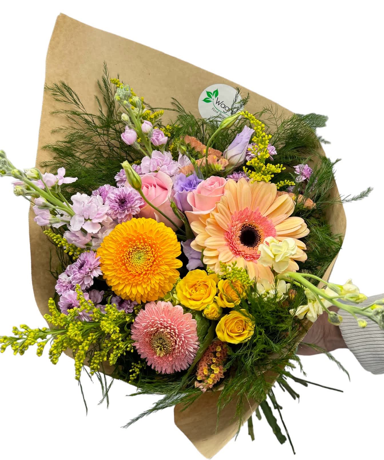 Summer Wrapped Bouquet Summer Wrapped Bouquet - Wrapped bouquet, no vase is included. As shown in photo.