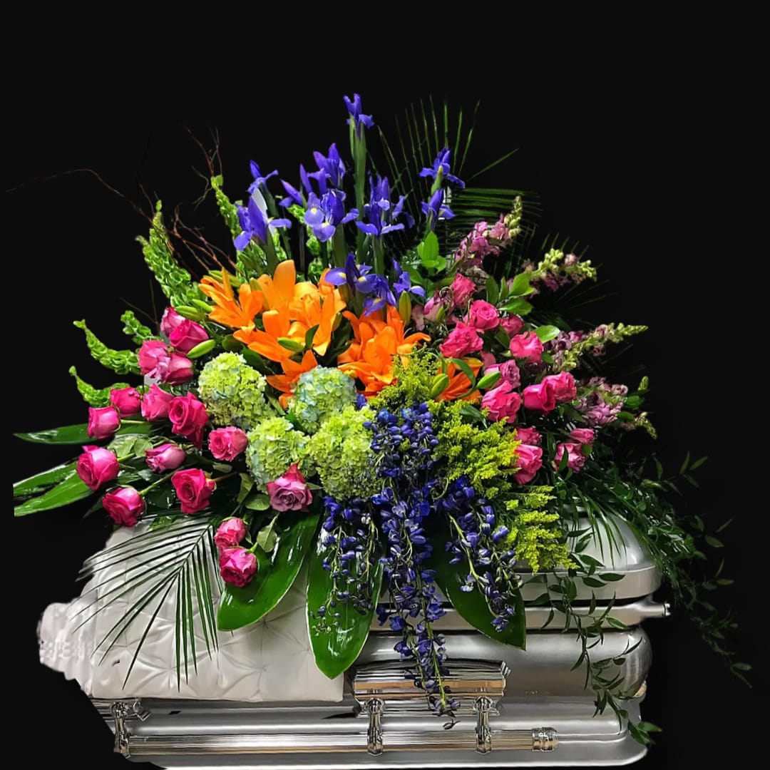 Colorblast Extravaganza Casket Spray Colorblast Extravaganza Casket Spray - Colorblast Extravaganza Casket Spray