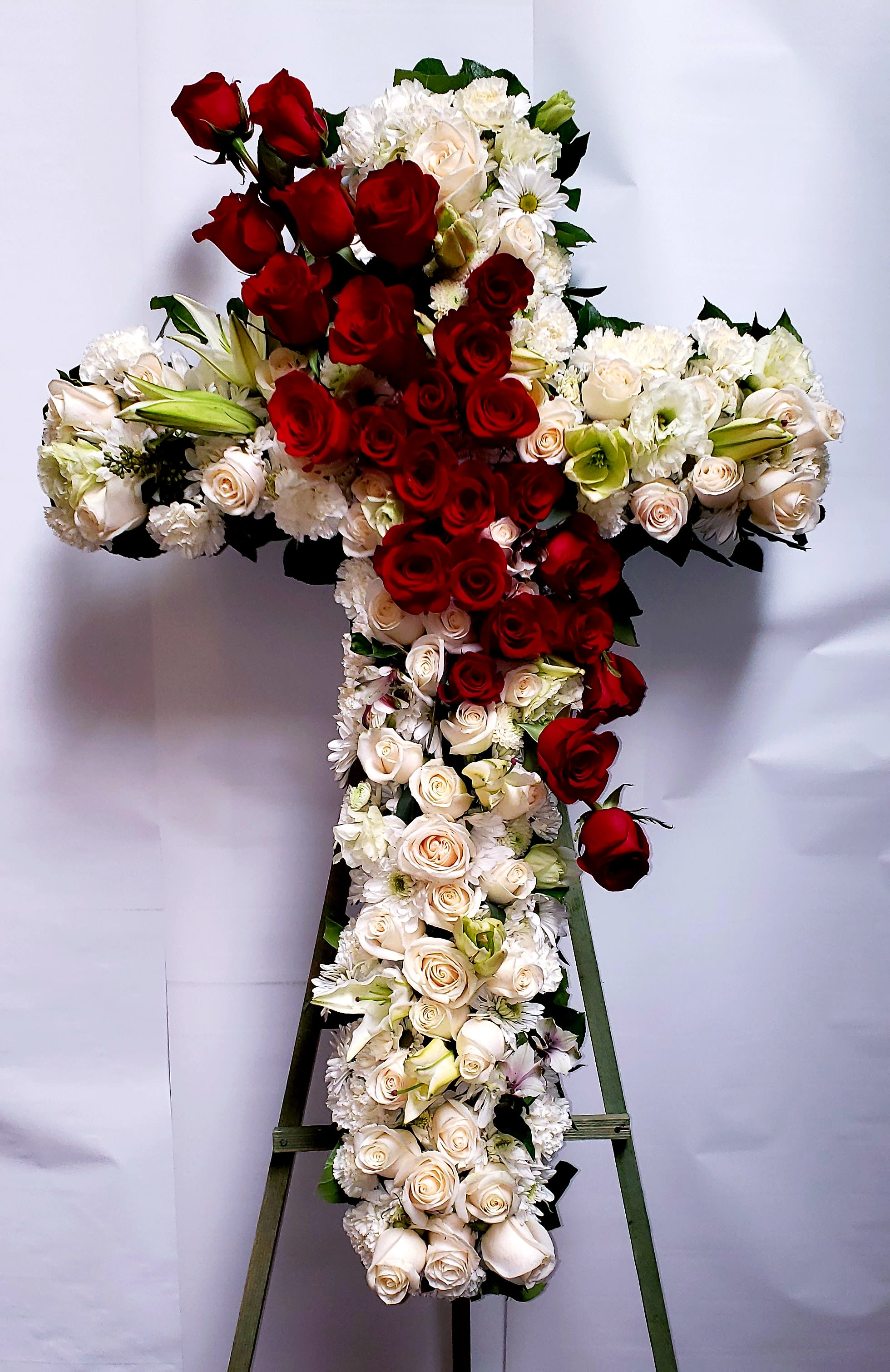Red Rose Cross - 62&quot;H x 26&quot;W