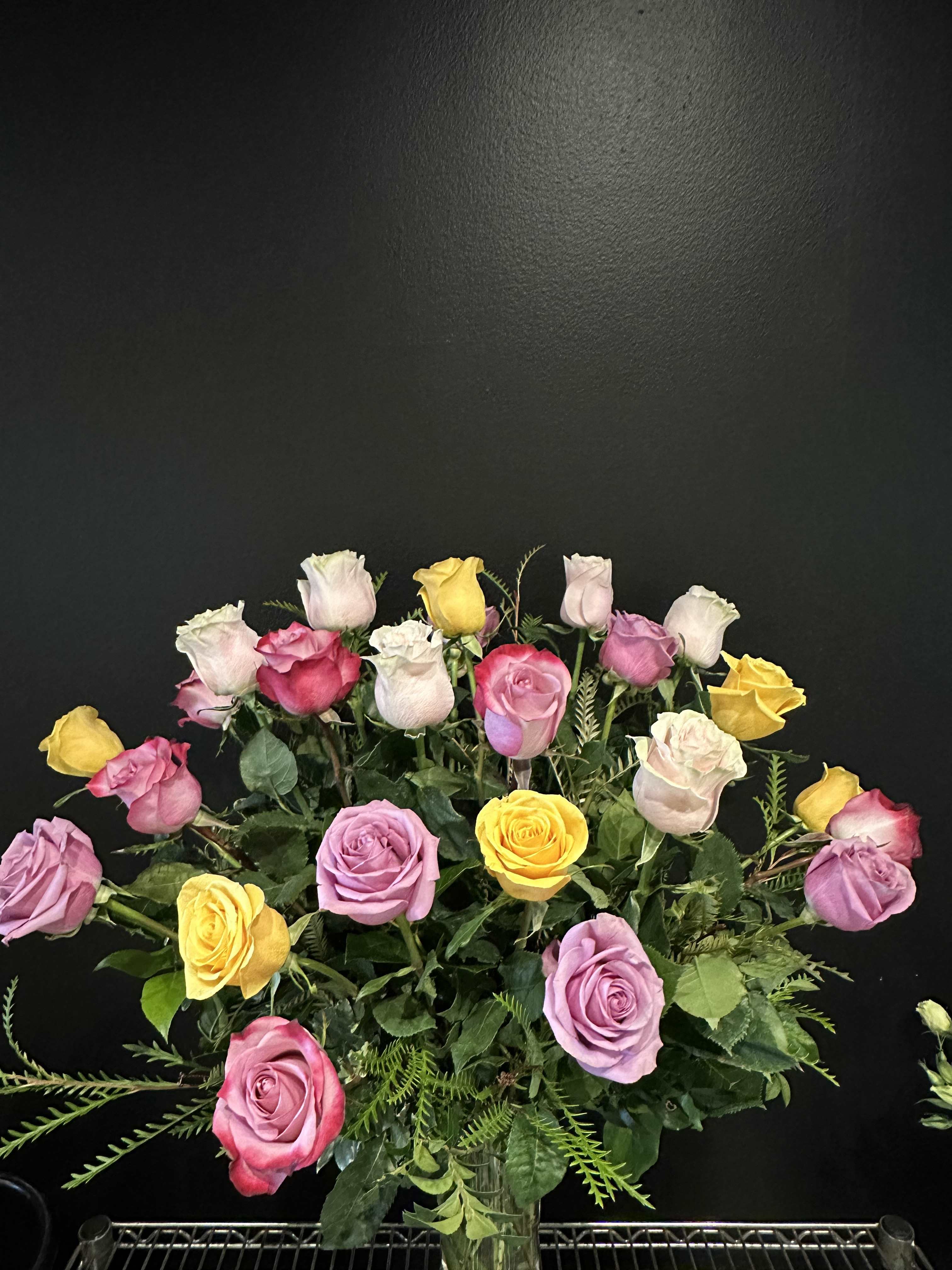 Two Dozen Mixed Color Roses  - Features a variety of colors of roses 