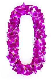 Double Purple Leis Double Purple Leis - Purple Dendrobium Orchids