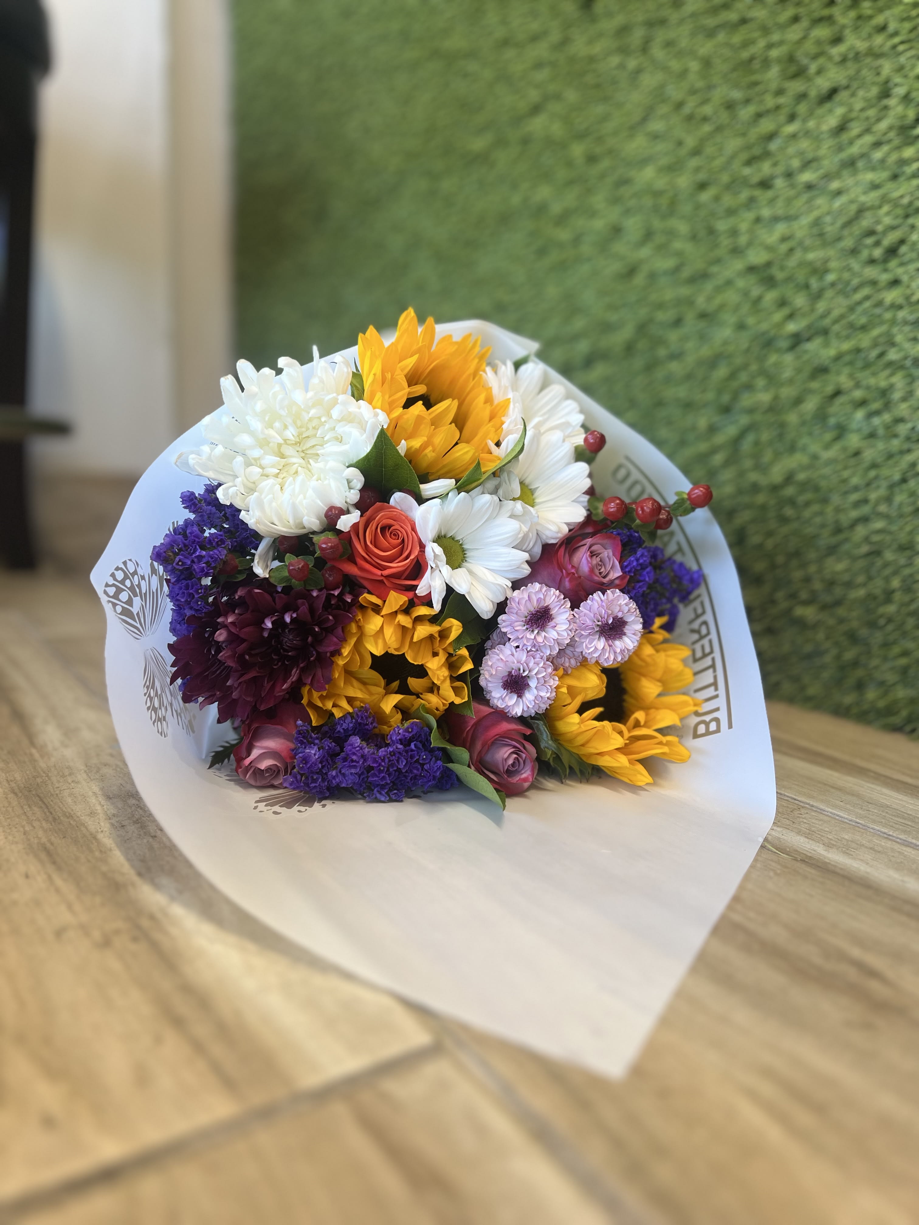Lovely Summer Bouquet  - Sunflower, roses, daisies, Pom poms, and more. Depending on the amount is what you will get a beautiful mix bouquet. 