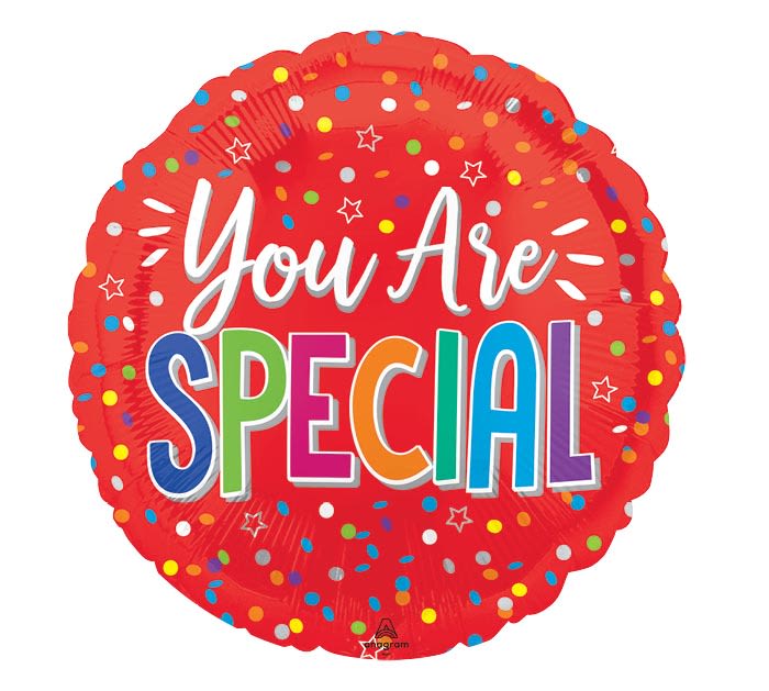 &quot;You Are Special&quot; Mylar Balloon - &quot;You Are Special&quot; Standard Size Mylar Balloon filled with helium. 
