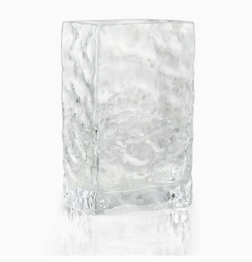 CRYSTAL: DESIGNER CHOICE FLORAL CRYSTAL: DESIGNER CHOICE FLORAL - Lush mound of seasonal floral with greenery in our Boss Vase. Vase Dimensions: 8X5