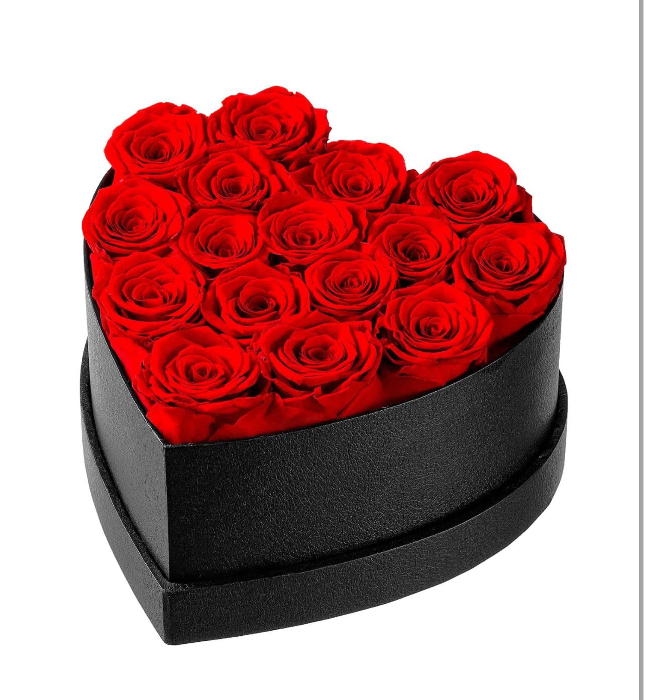 Red Preserved Roses in heart shape box - Preserved Roses in Heart Shape Box  100% Nature Roses Real roses that last more than a year without maintenance. With a cutting-edge preservation method that can maintain their beauty and color for at least a year.