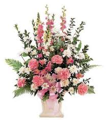 衝撃の激安コスパ・掘り出し物も Pink and White 185-2 TF Arrangementby Expressions Floral ジャケット・アウター