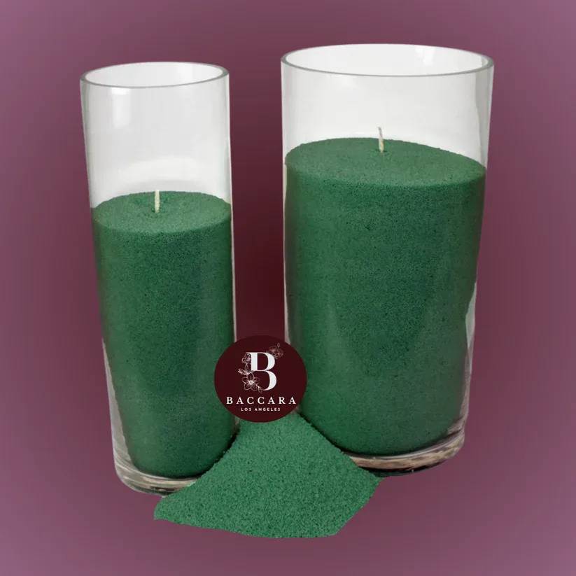 Emerald Green Pearl Candles - Infuse your space with a touch of nature's elegance using our Emerald Green Pearl Candles. These luxurious candles feature a rich green pearl finish that evokes the tranquility of lush landscapes. Perfect for creating a calming ambiance at home or adding a sophisticated touch to special occasions, these candles are a stunning addition to any decor.  Illuminate your surroundings with the enchanting glow of these exquisite pieces, bringing harmony and style to every moment!  Package includes only the pearl candles and does not include jars.
