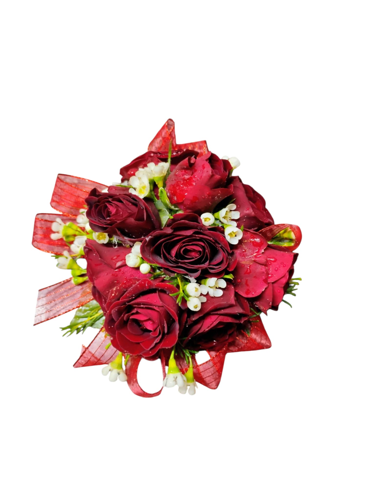 Red Rose Corsage by BloomNation™ - A classic red rose corsage compliments any outfit. Perfect for prom, formal, and weddings.Please add any details in the notes section including accent color(s) and jewelry color. 
